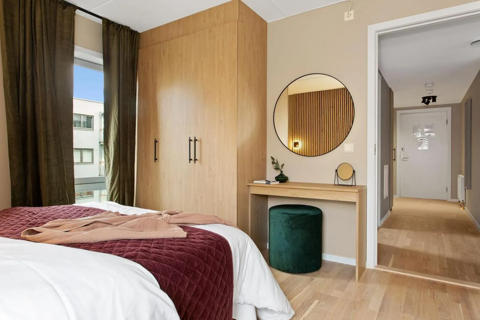 Bedroom, Bed in BJØRVIKA APARTMENTS, Teaterplassen, Oslo city center