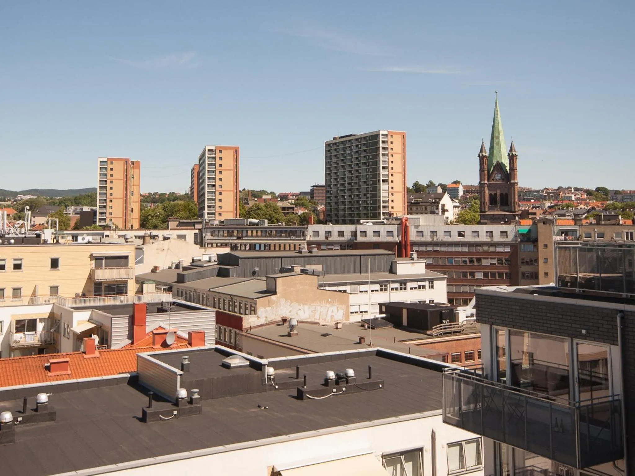 View (from property/room) in BJØRVIKA APARTMENTS, Teaterplassen, Oslo city center