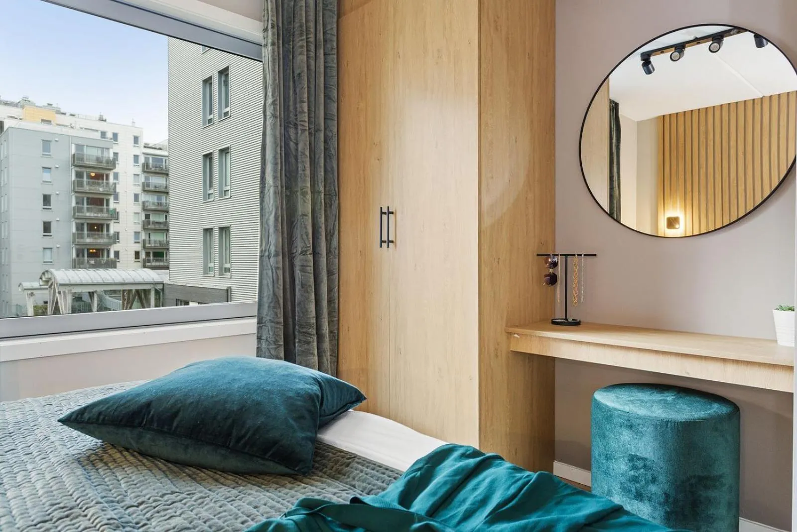 Bedroom in BJØRVIKA APARTMENTS, Teaterplassen, Oslo city center