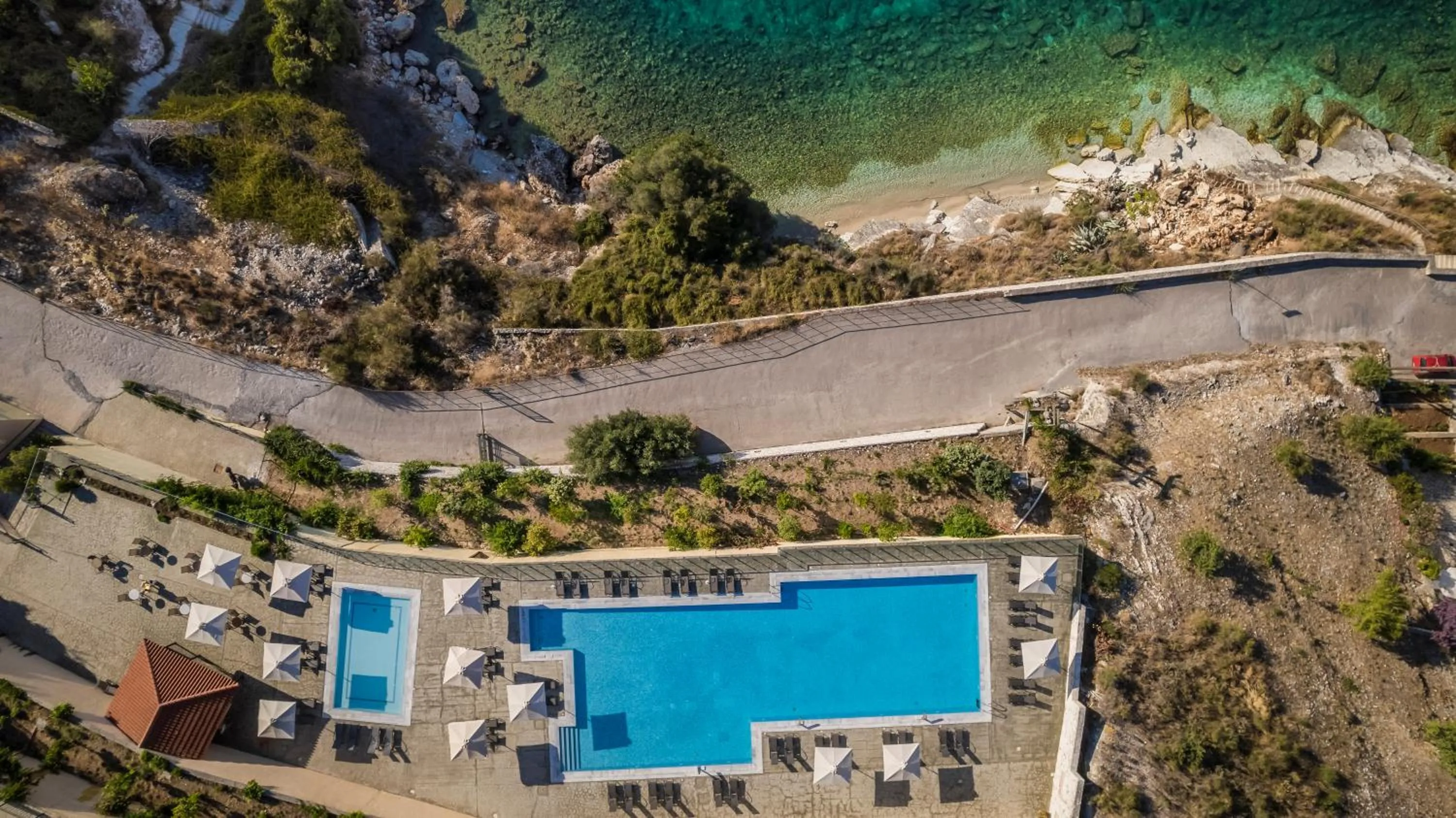 Pool view in Kefalonia Bay Palace