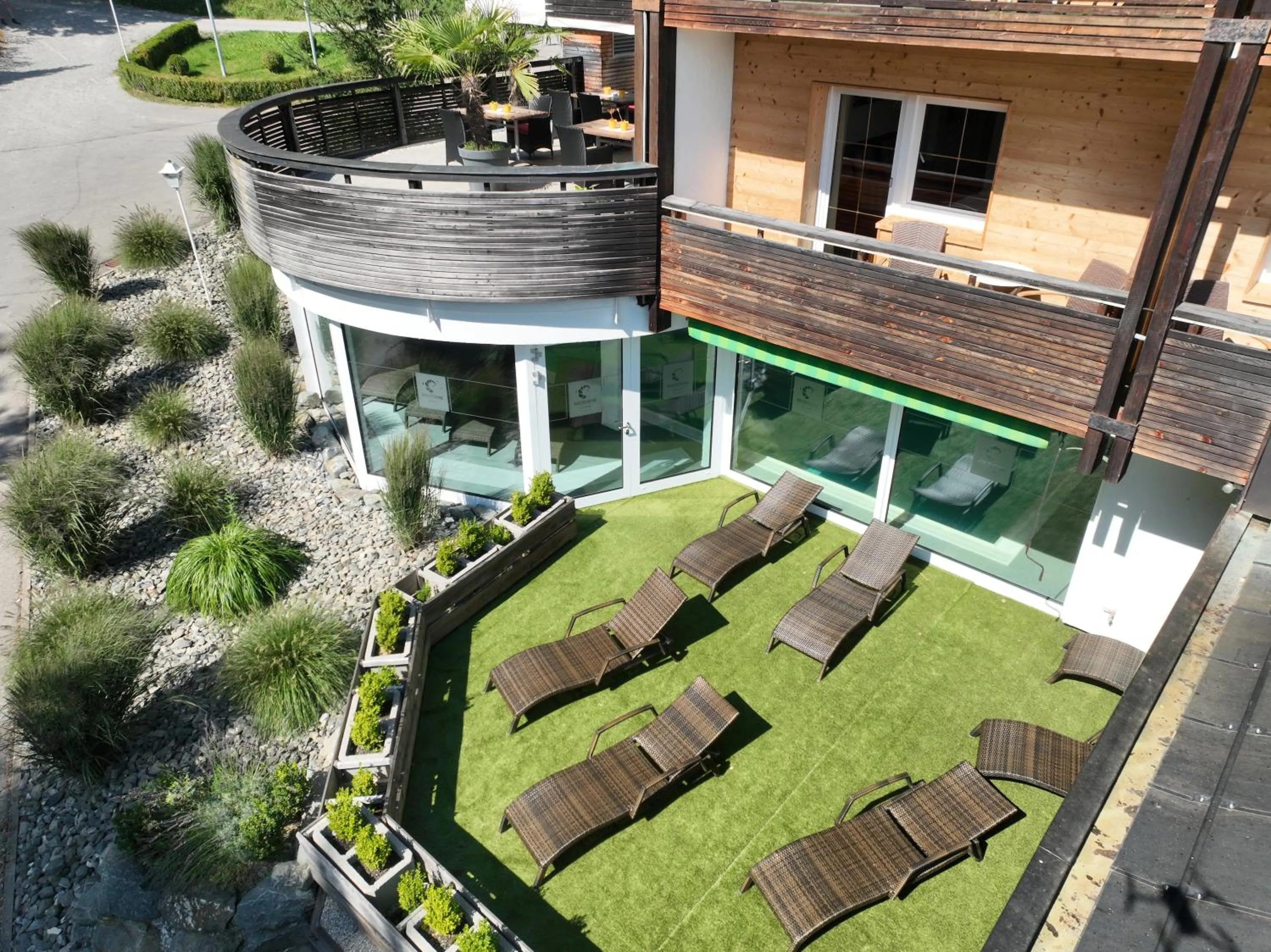 Balcony/Terrace in Naturhotel Café Waldesruhe