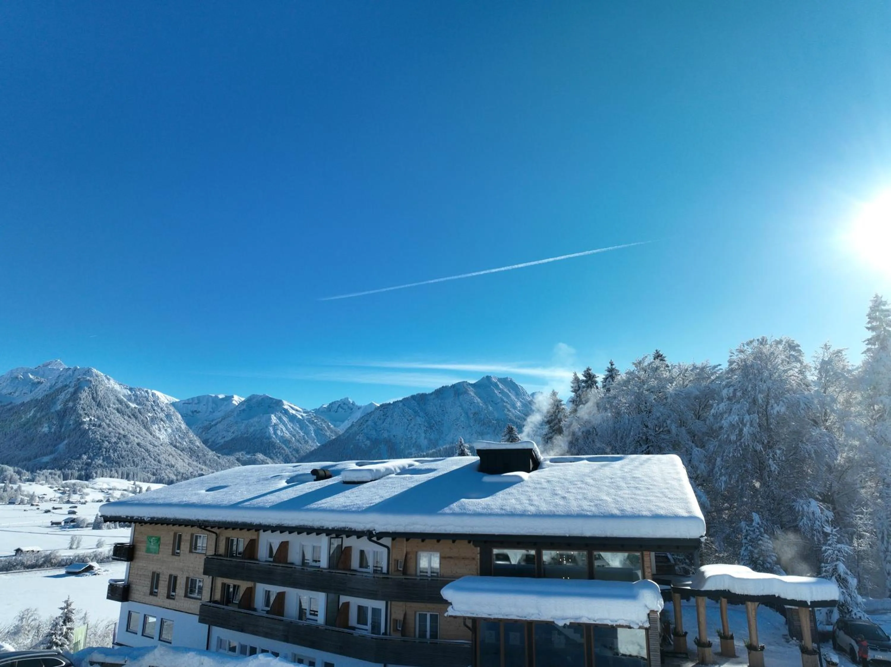 Property building in Naturhotel Café Waldesruhe