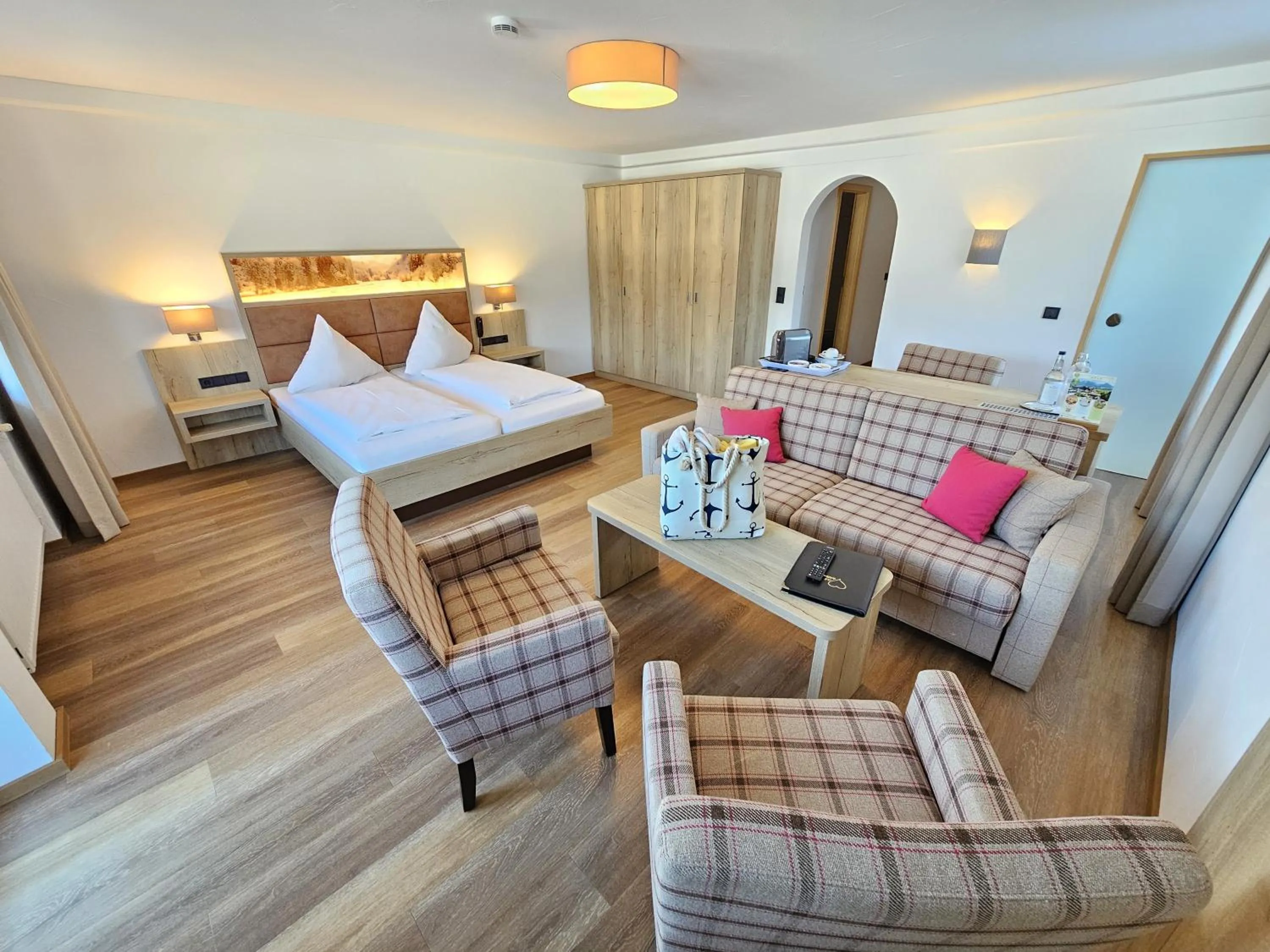 Photo of the whole room, Bed in Naturhotel Café Waldesruhe