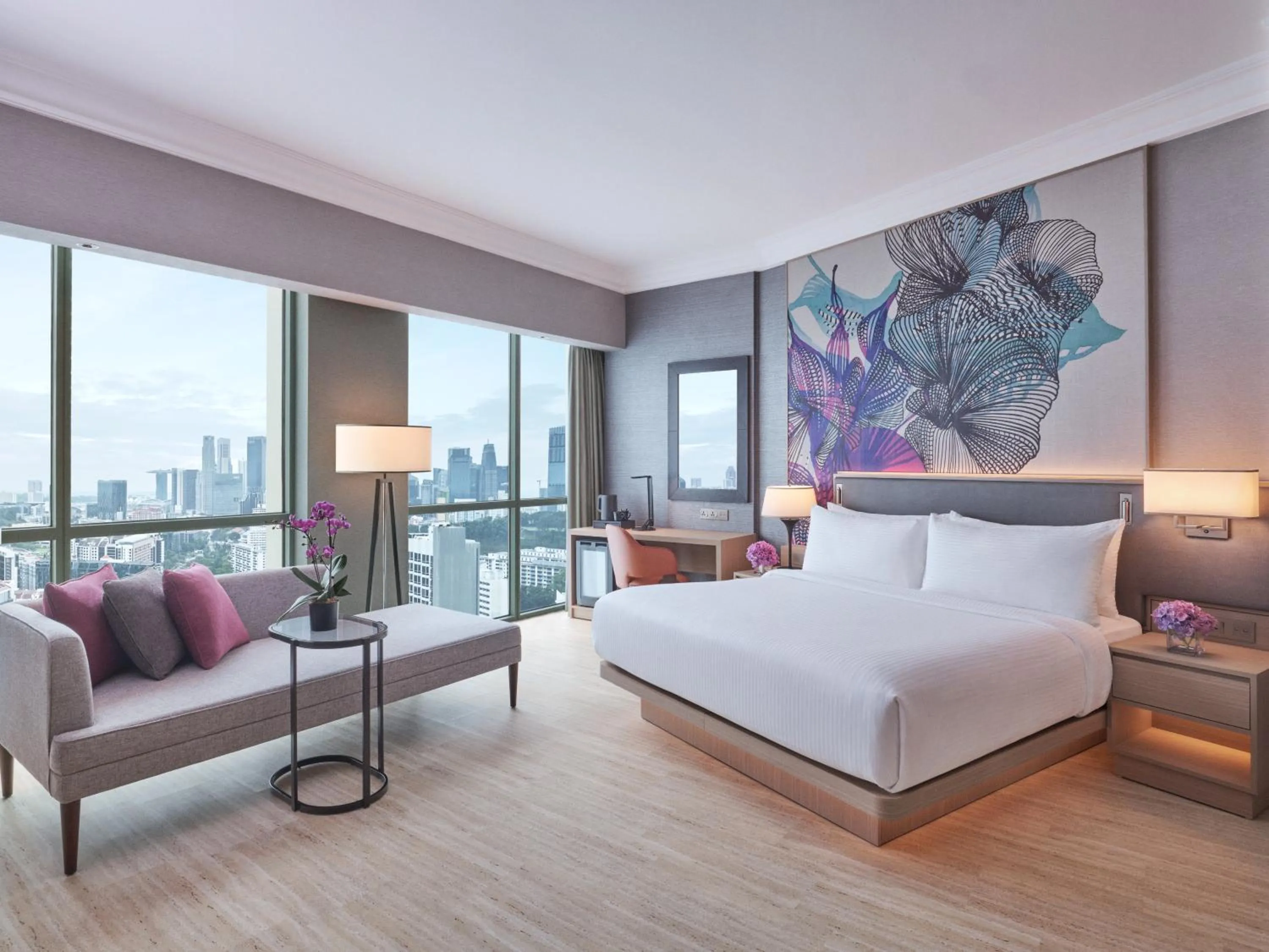 Bed in Grand Copthorne Waterfront