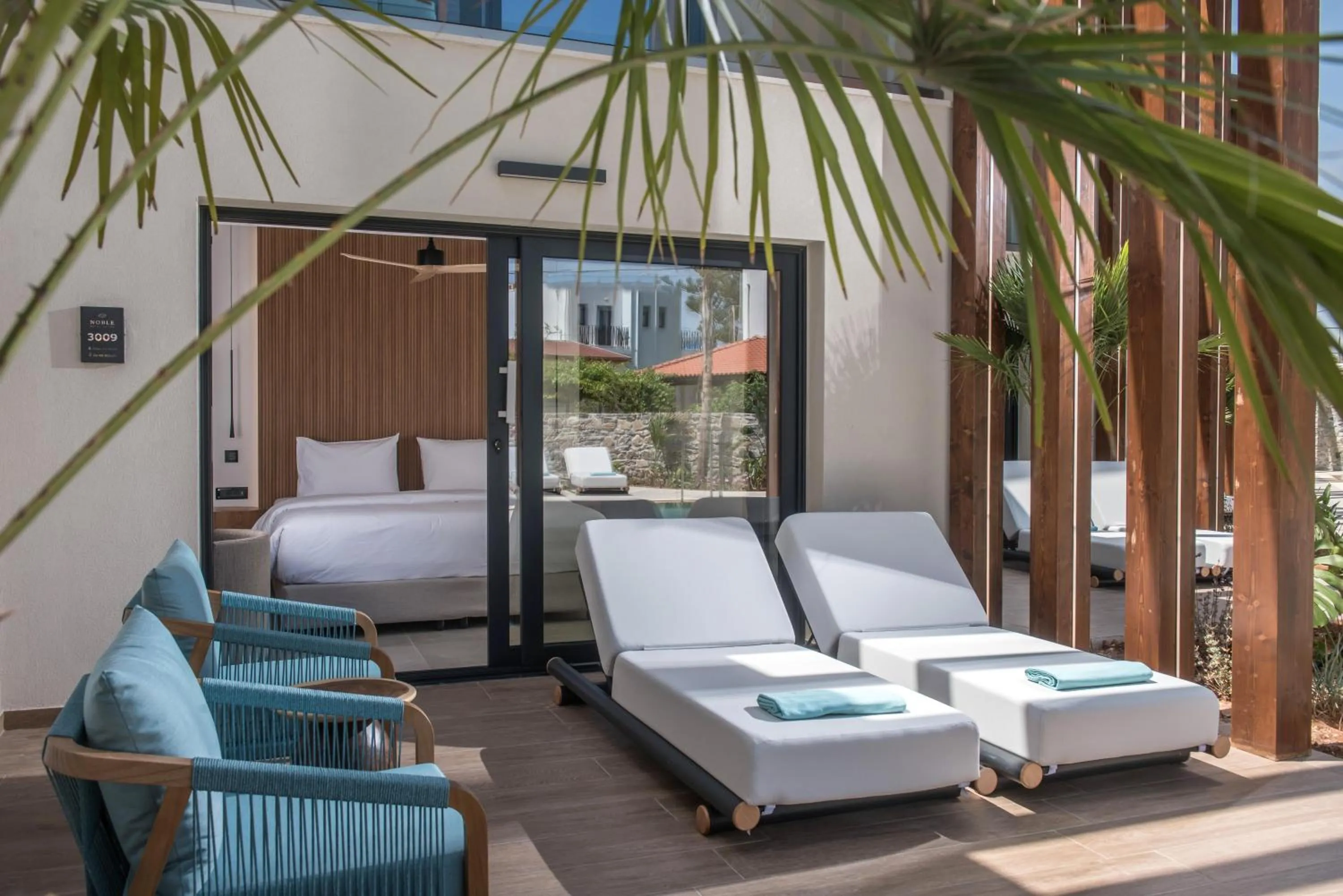 Photo of the whole room, Bed in Noble Hotel & Suites - Adults Only