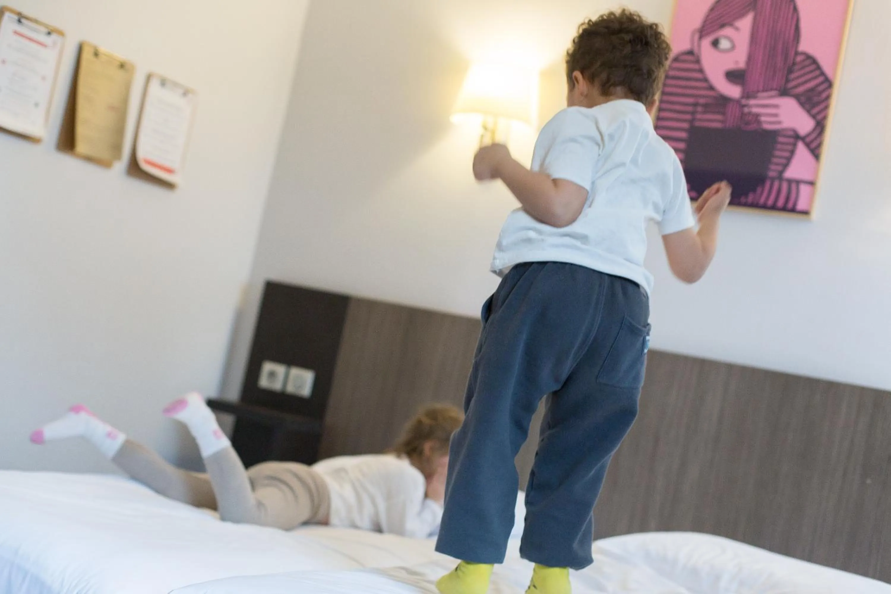 children, Bed in Hotel Gascogne