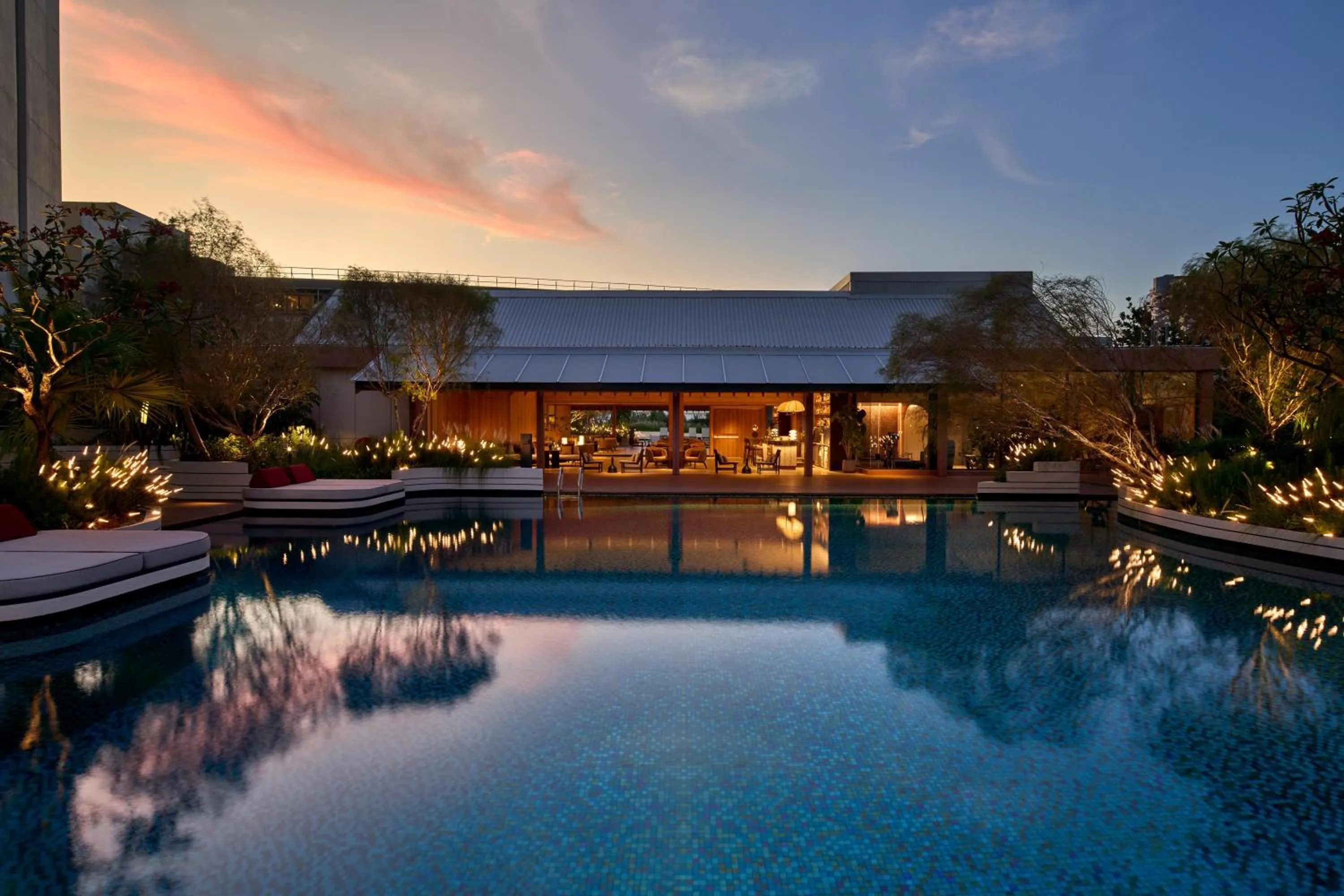 Swimming pool in PARKROYAL on Beach Road, Singapore