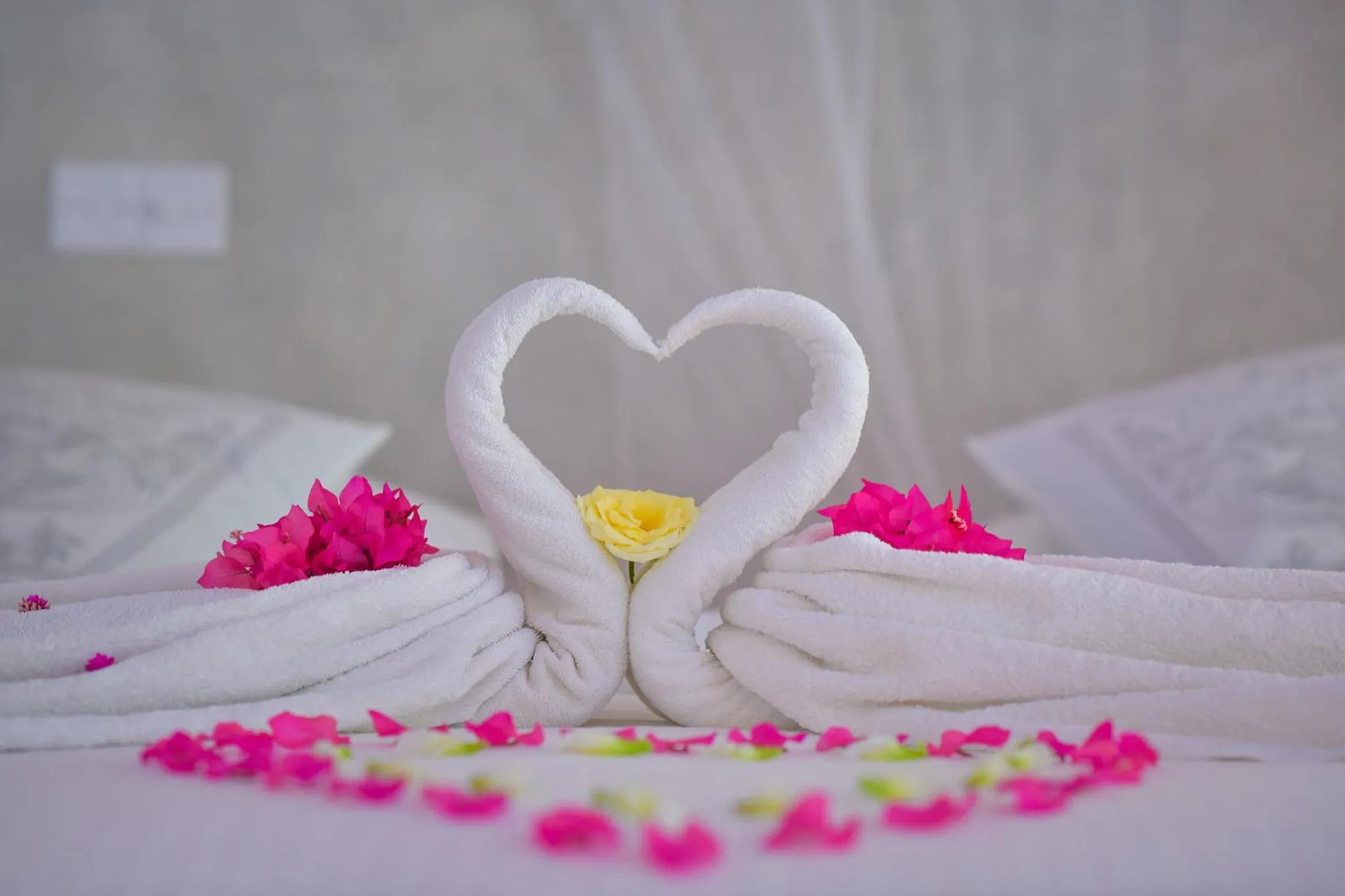 Bed in De Silva Palm Resort