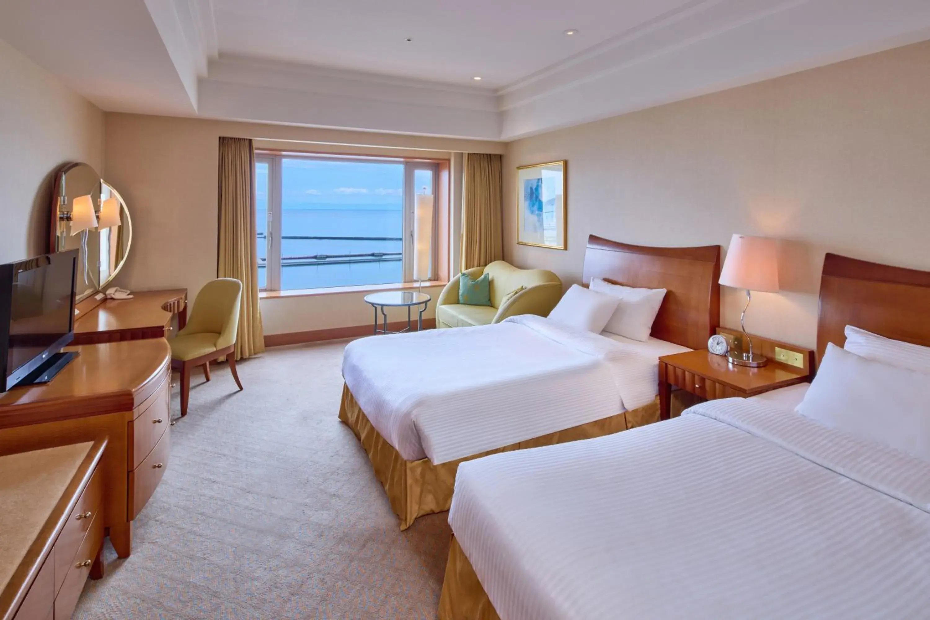 Connecting Twin Rooms with Ocean View - Non-Smoking in Grand Park Otaru Connecting Twin Rooms with Ocean View - Non-Smoking in Grand Park Otaru