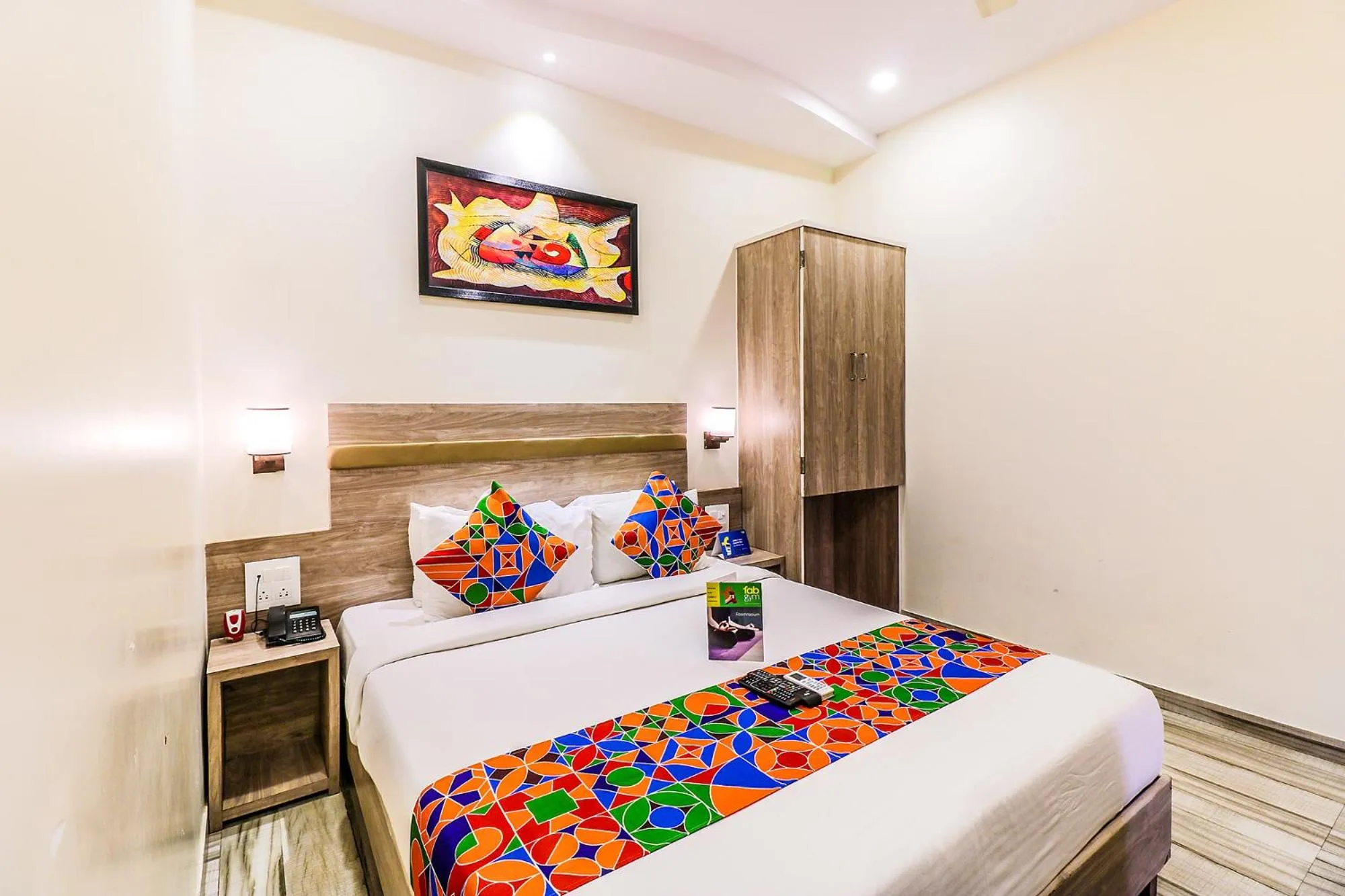 Bedroom, Bed in FabHotel Aksa International - Nr Mumbai International Airport