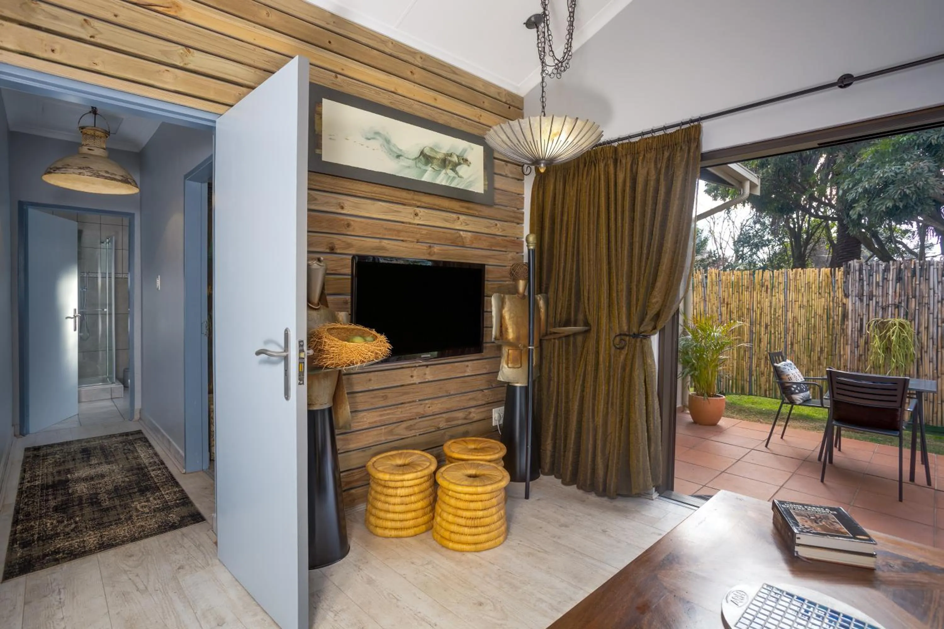 Patio in African Rock Hotel & Spa, a "Boutique Lifestyle Resort"