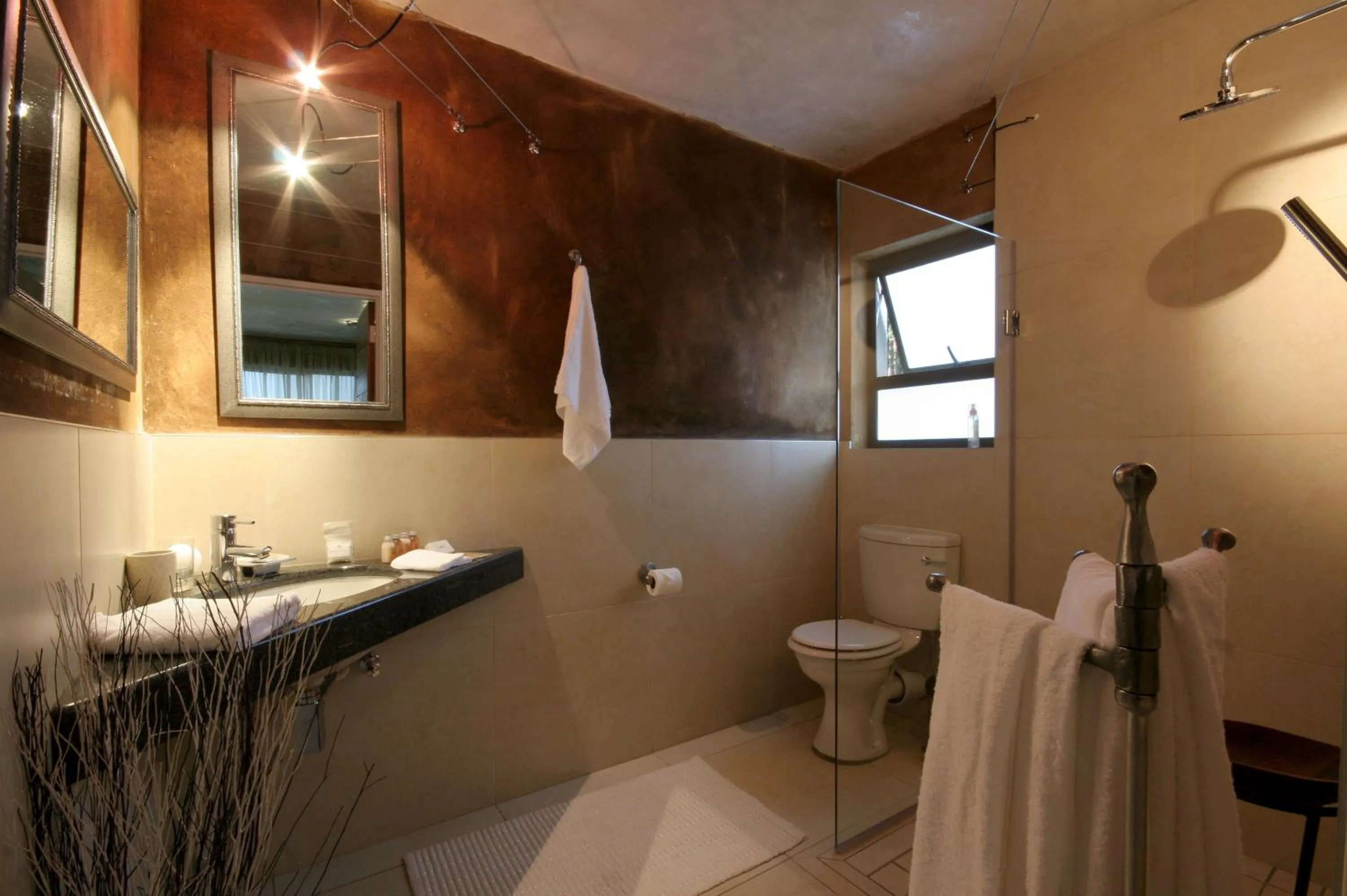 Bathroom in African Rock Hotel & Spa, a "Boutique Lifestyle Resort"