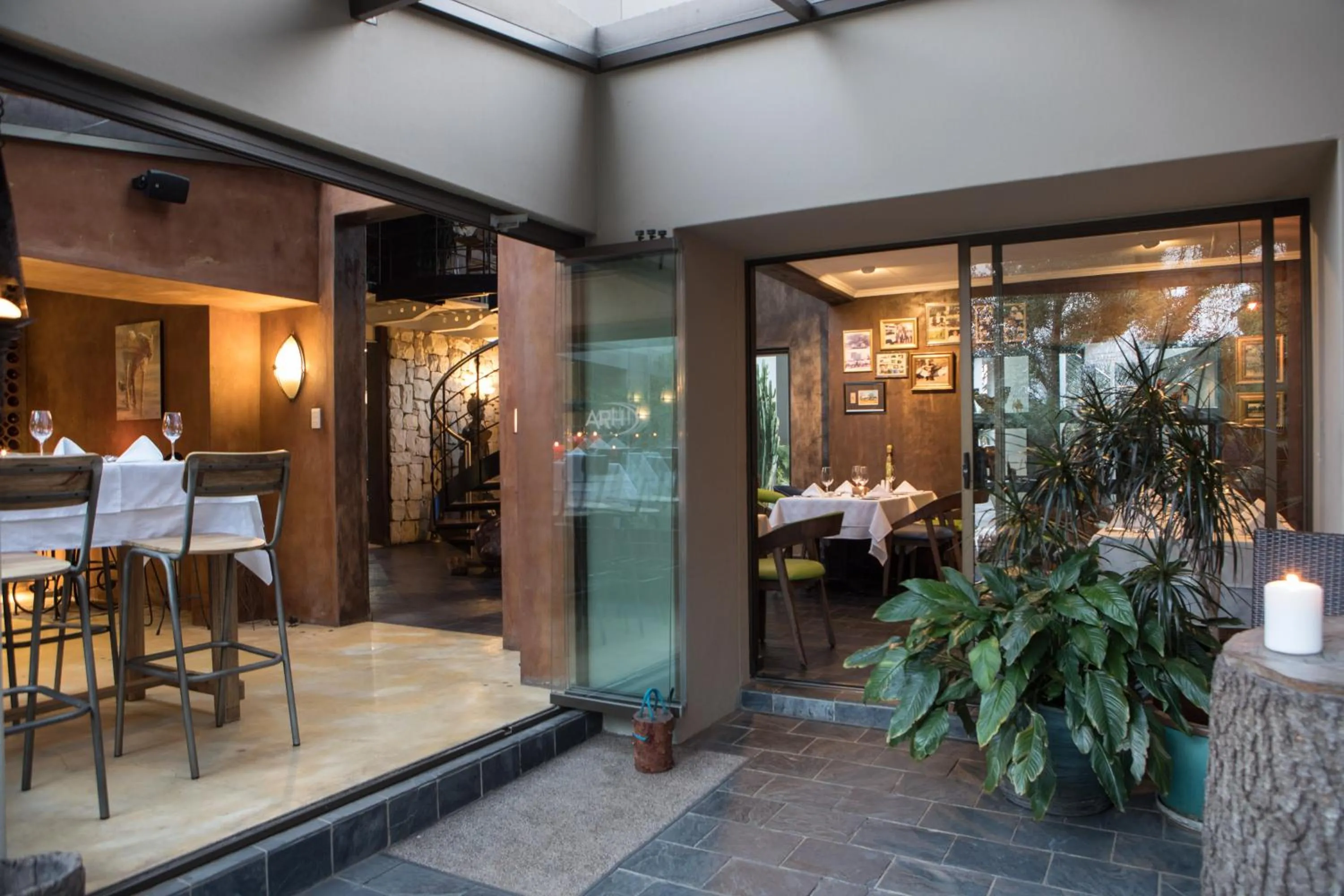 Patio in African Rock Hotel & Spa, a "Boutique Lifestyle Resort"