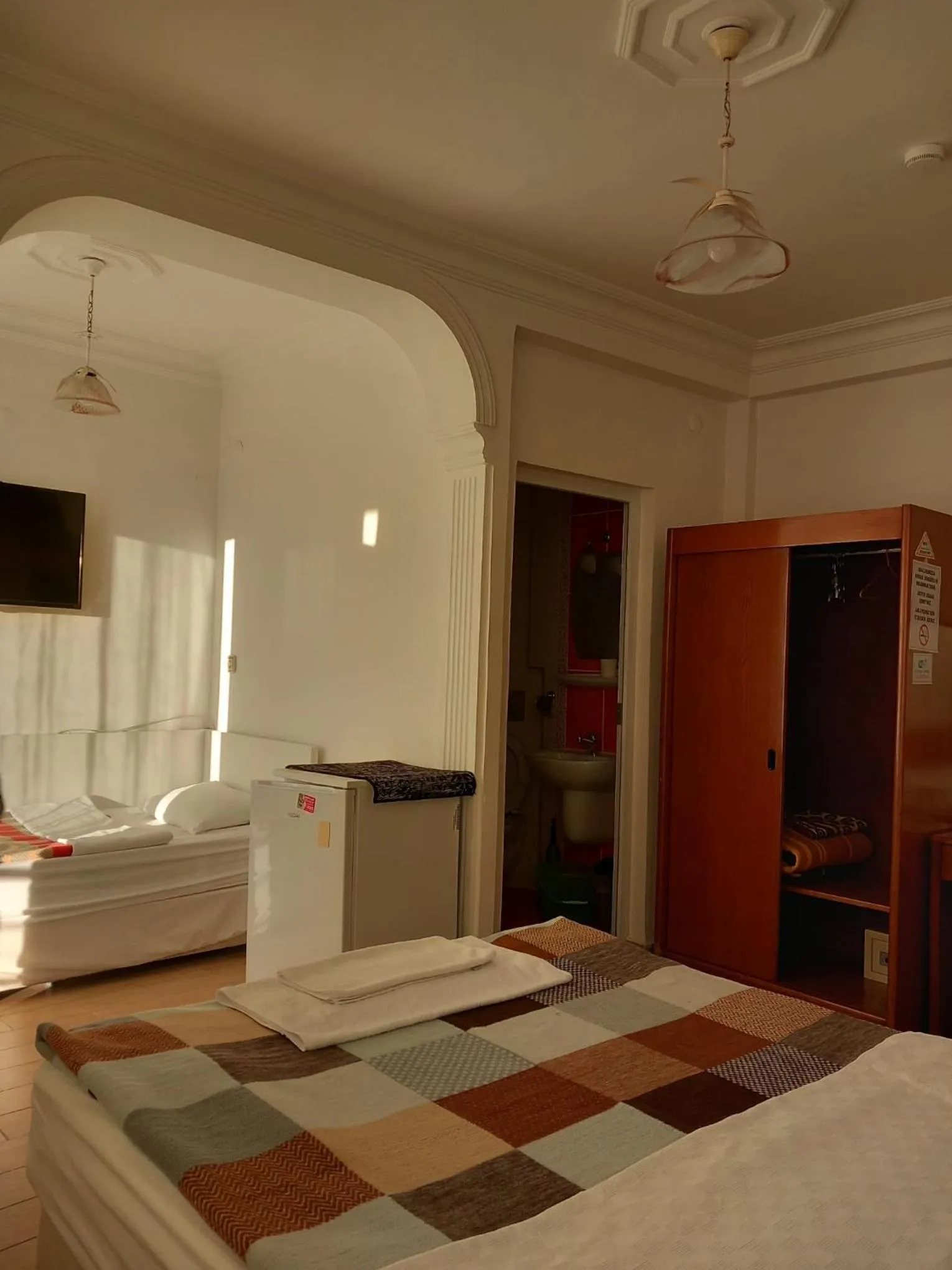 Bed in Hotel Anadolu