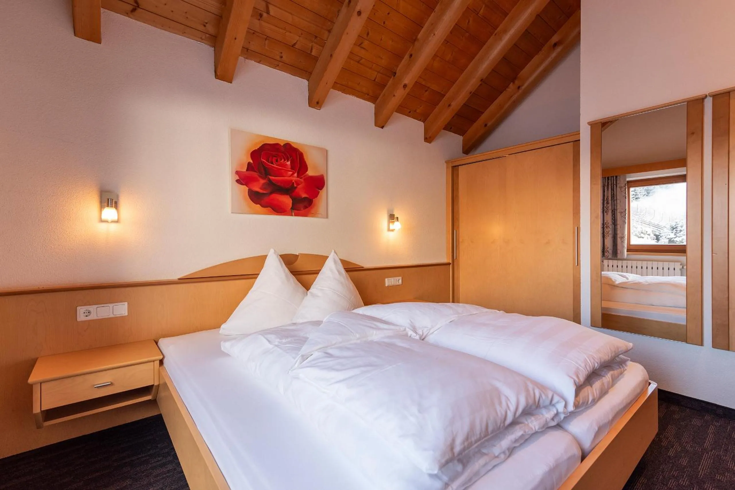 Bed in Hotel Garni Försterheim