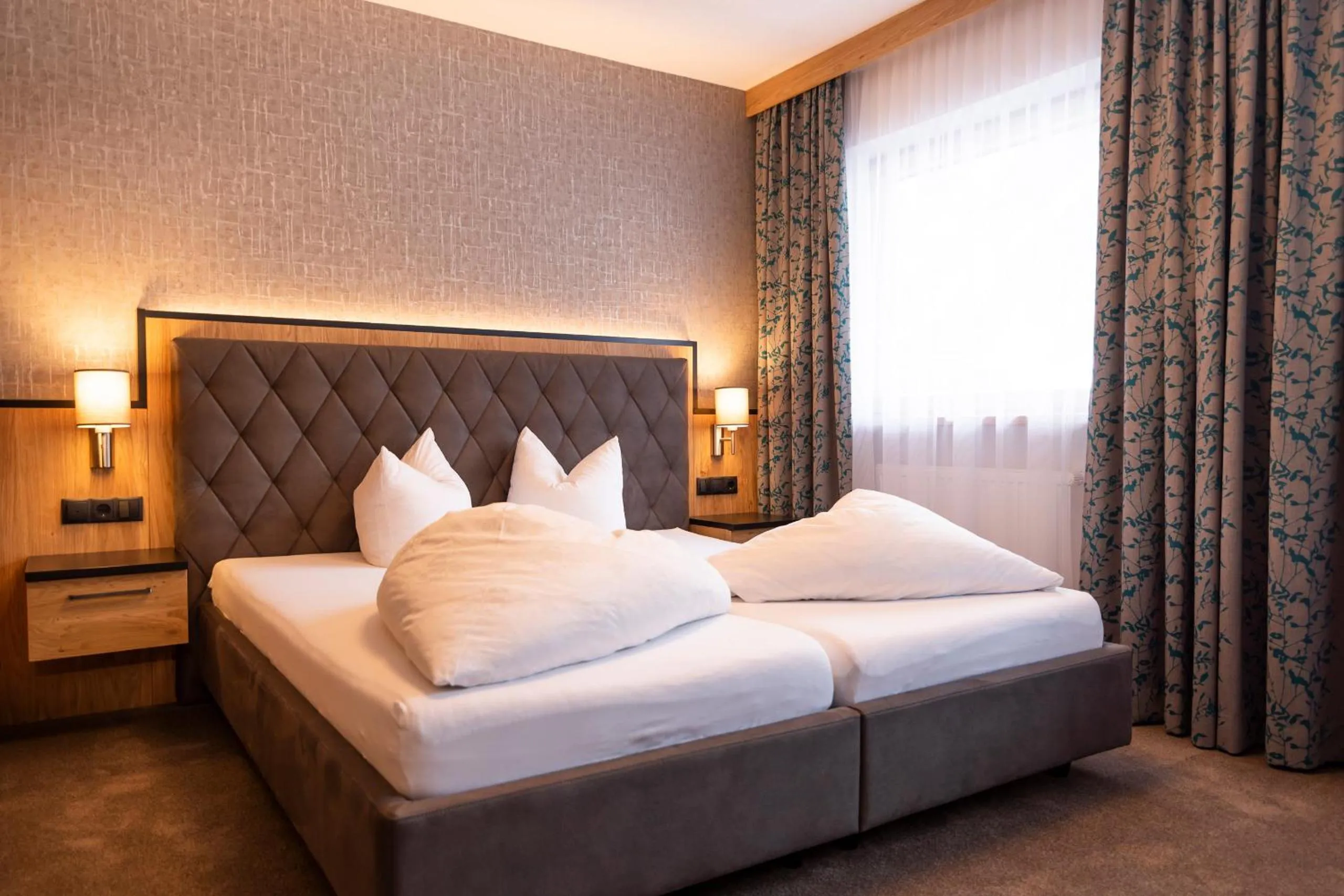 Bed in Hotel Garni Försterheim