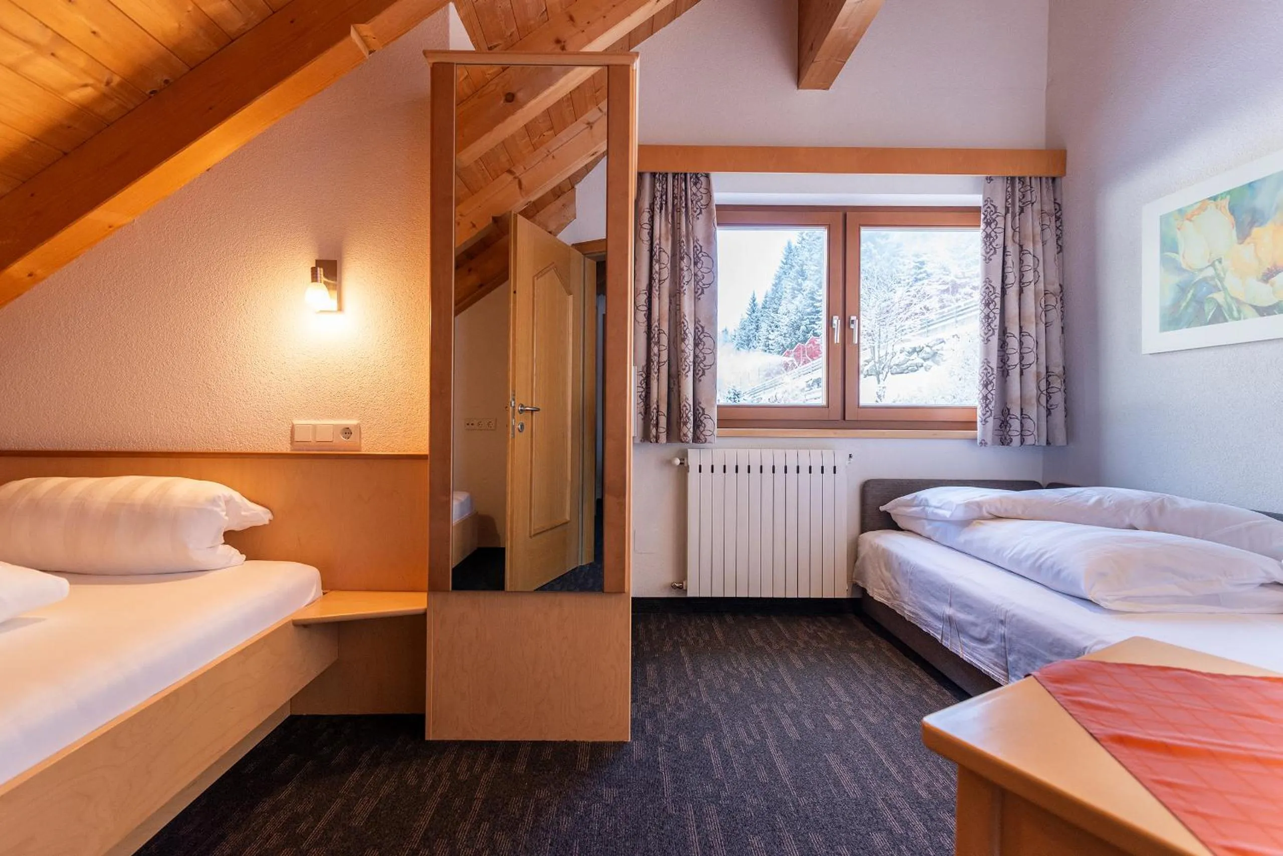 Bed in Hotel Garni Försterheim