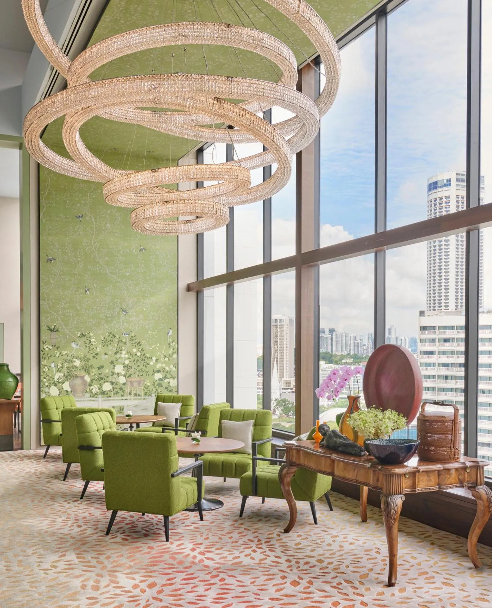 Lobby or reception in Mandarin Oriental, Singapore