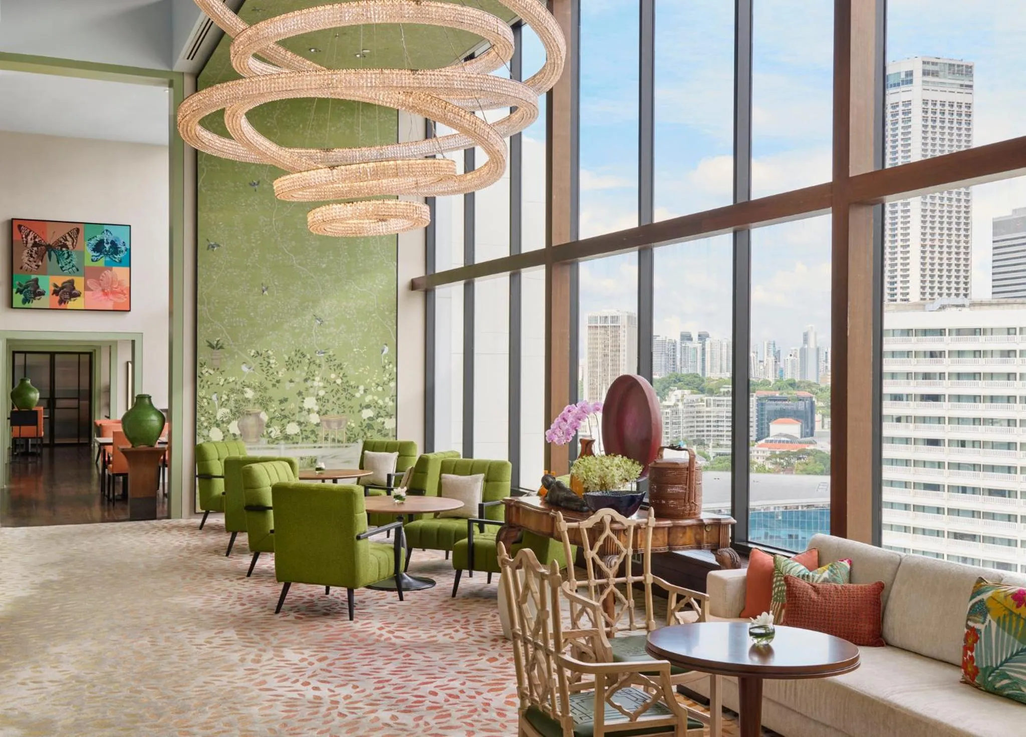 Lobby or reception in Mandarin Oriental, Singapore