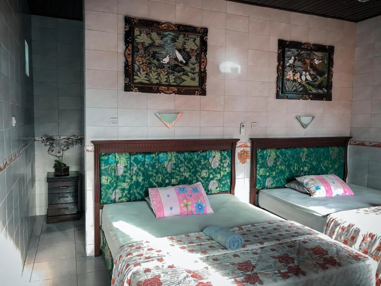 Bedroom, Bed in Kerti Beach Bungalow and Restaurant