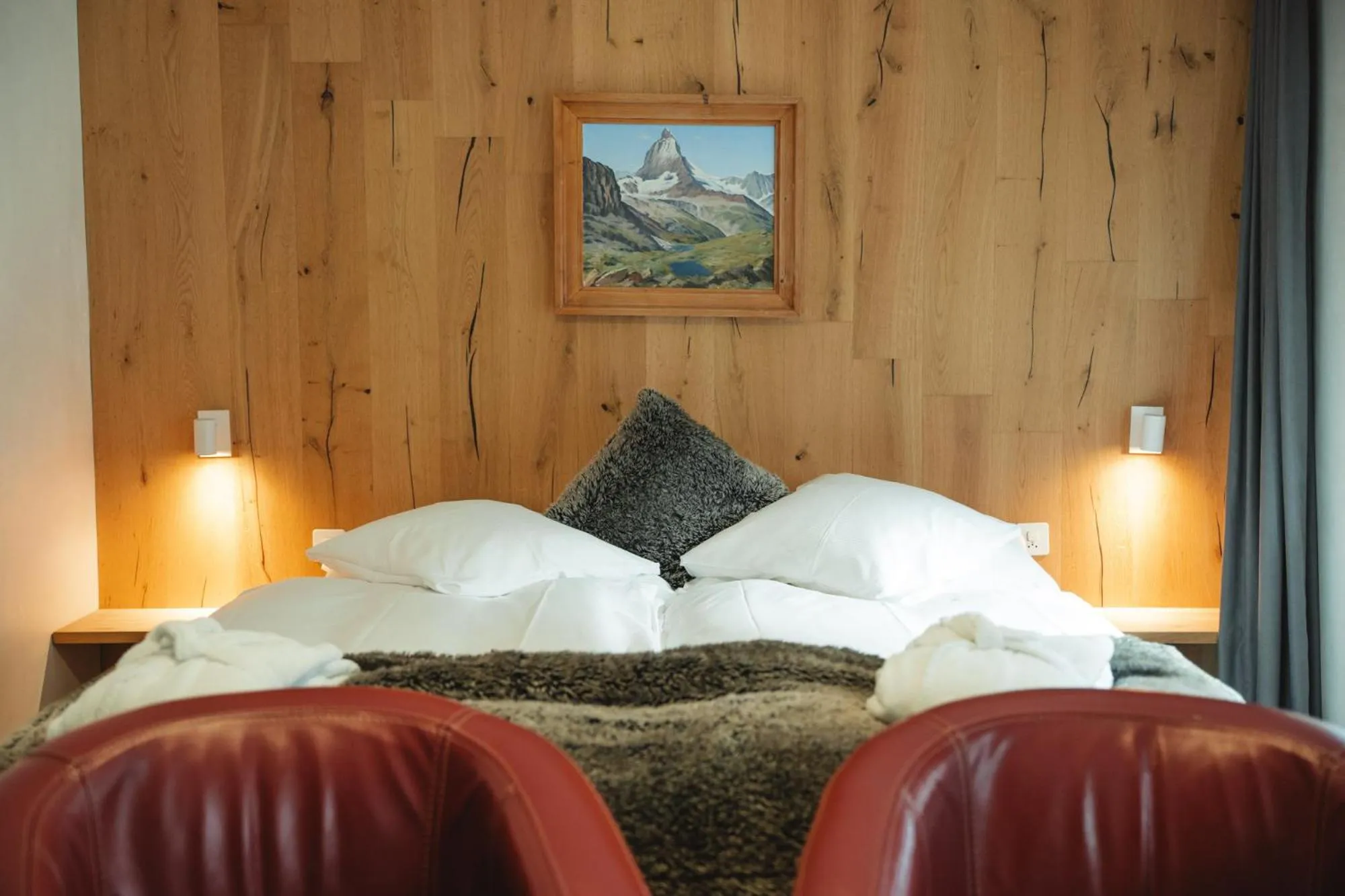 Bed in Hotel Matterhornblick