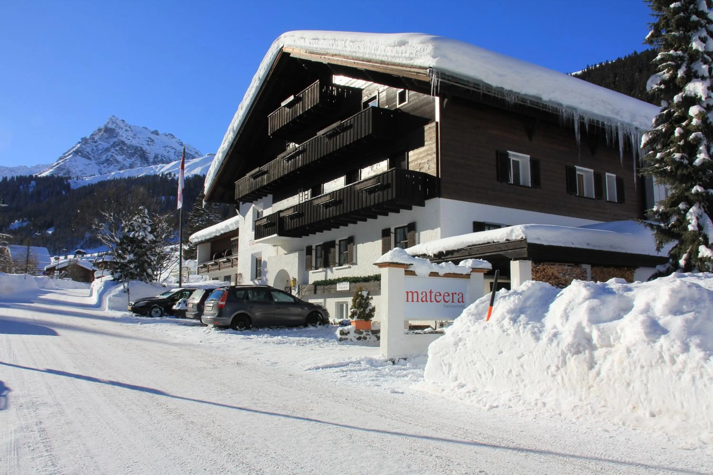 Facade/entrance in Familienhotel Mateera Gargellen / Montafon