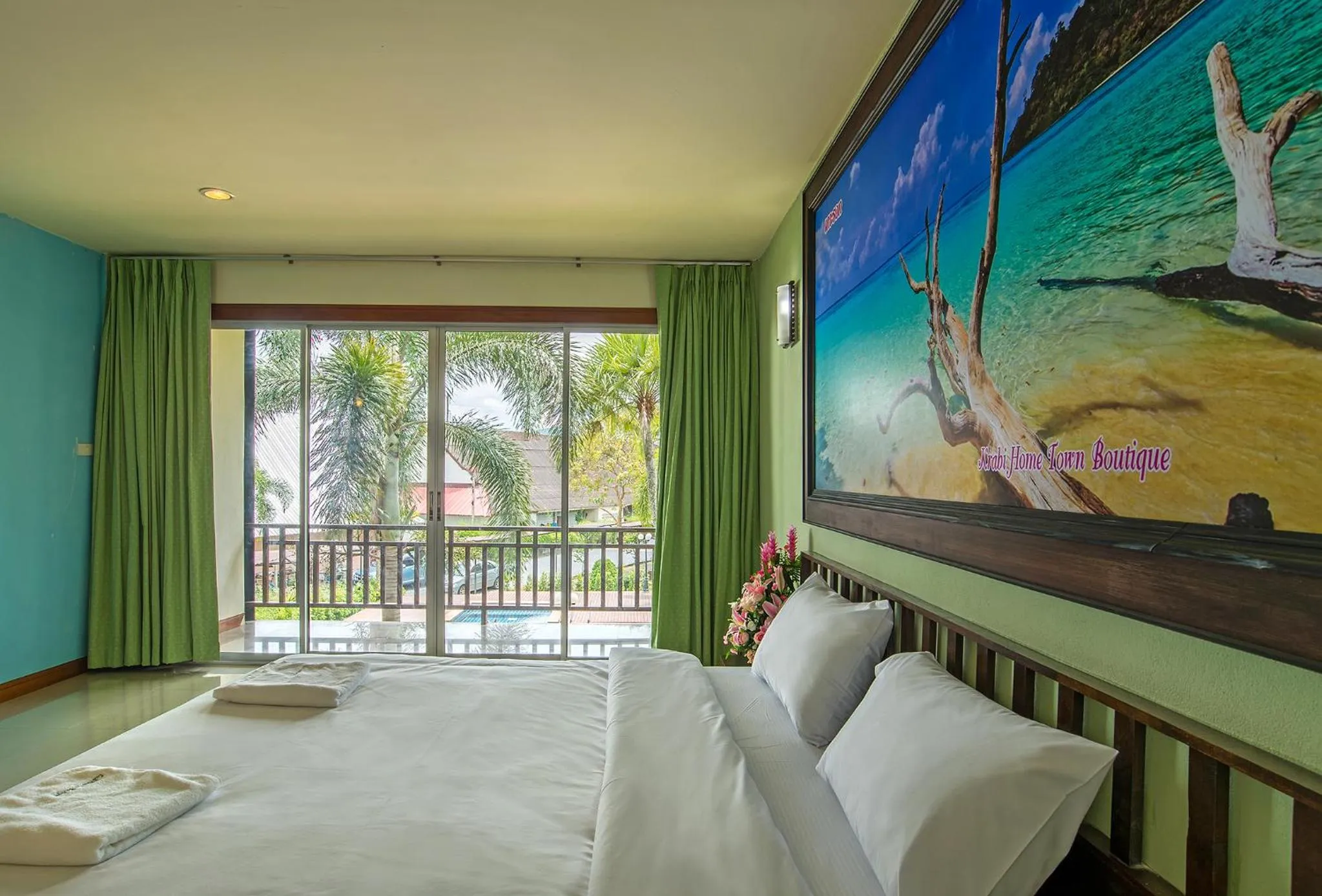 Photo of the whole room, Bed in Krabi Home Town Boutique