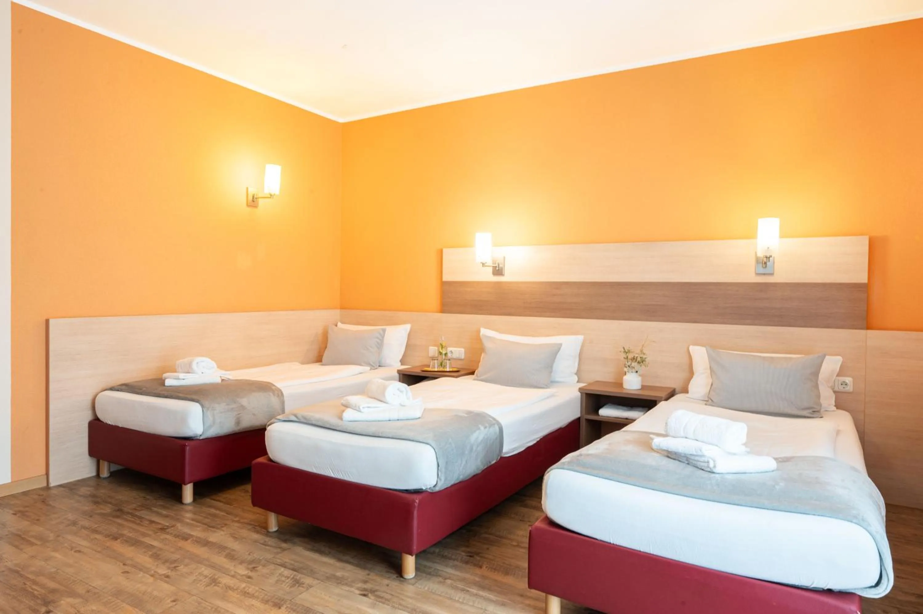 Bed in Gästehaus Zehmerhof bei Erding