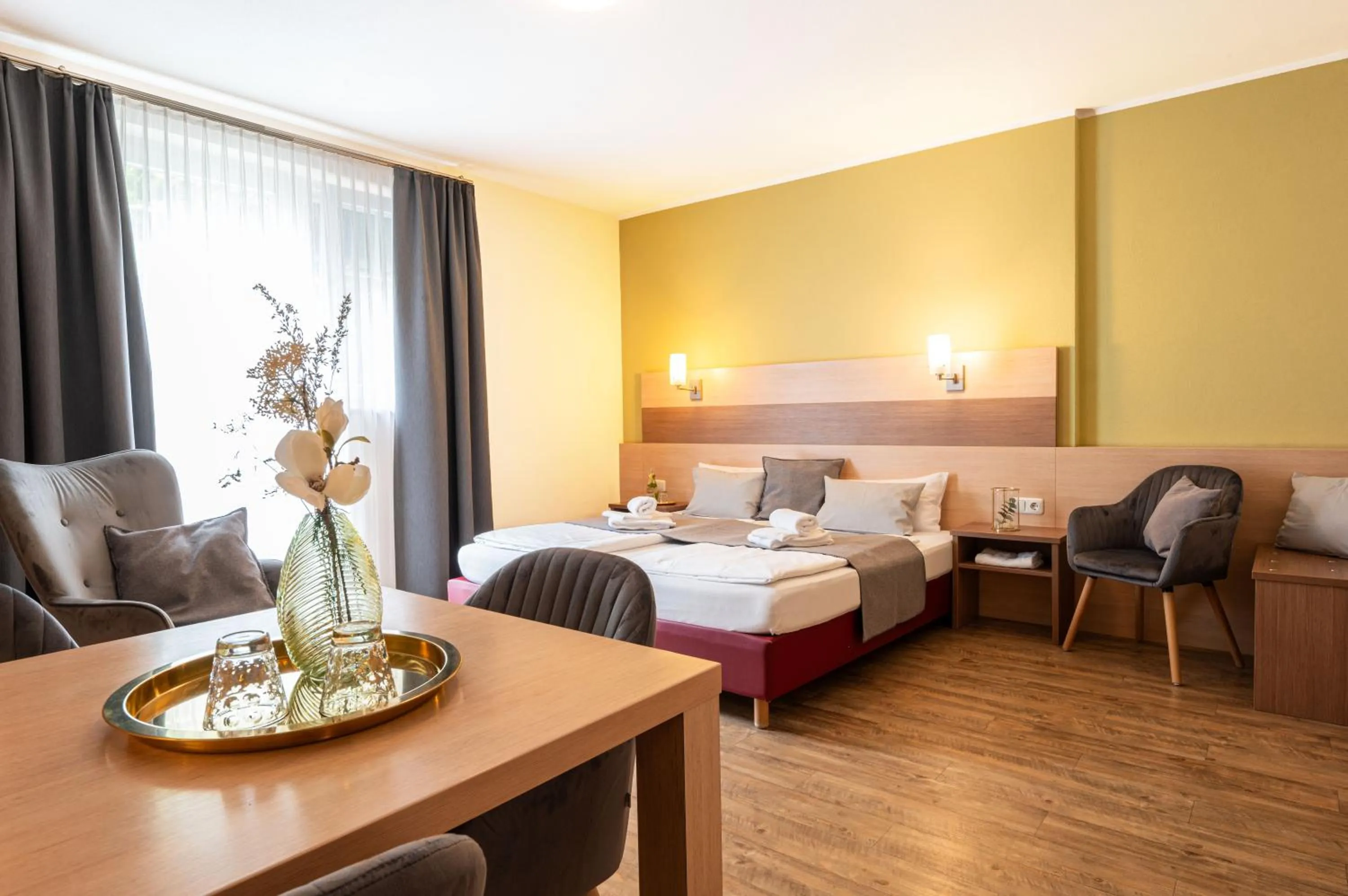 Bed in Gästehaus Zehmerhof bei Erding