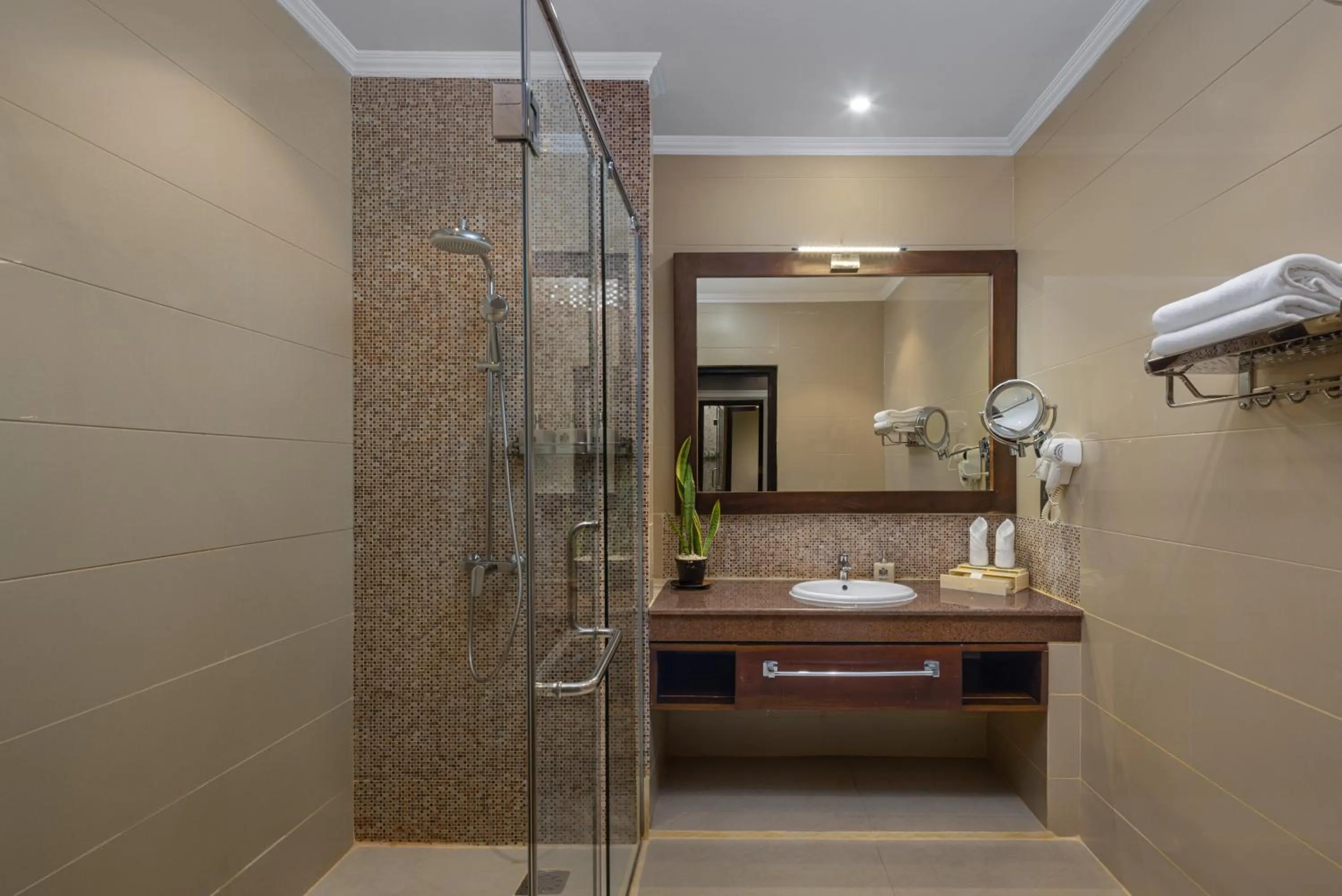 Shower in The Golden Crown Hotel