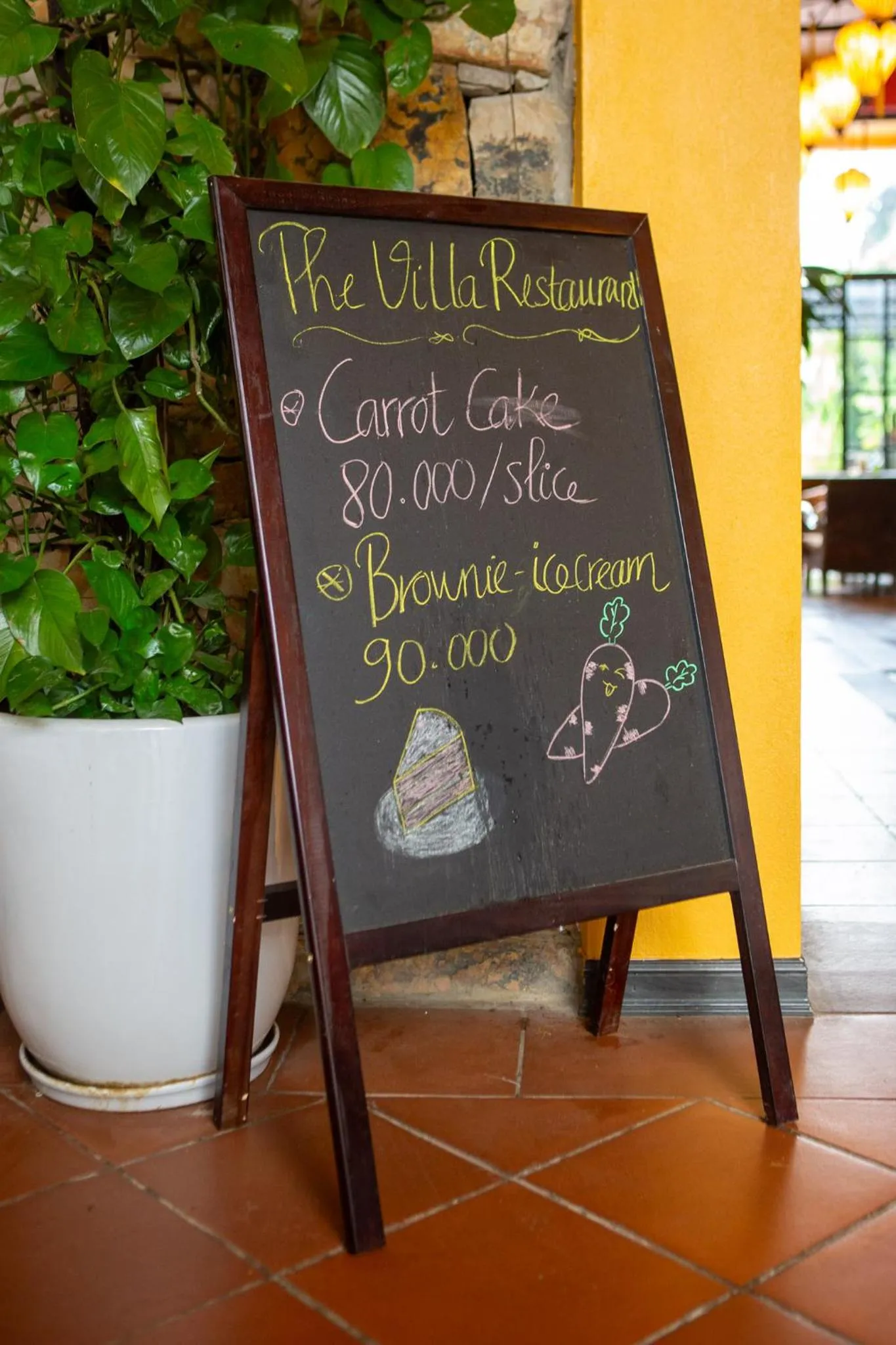 Text overlay in Victory Road Villas