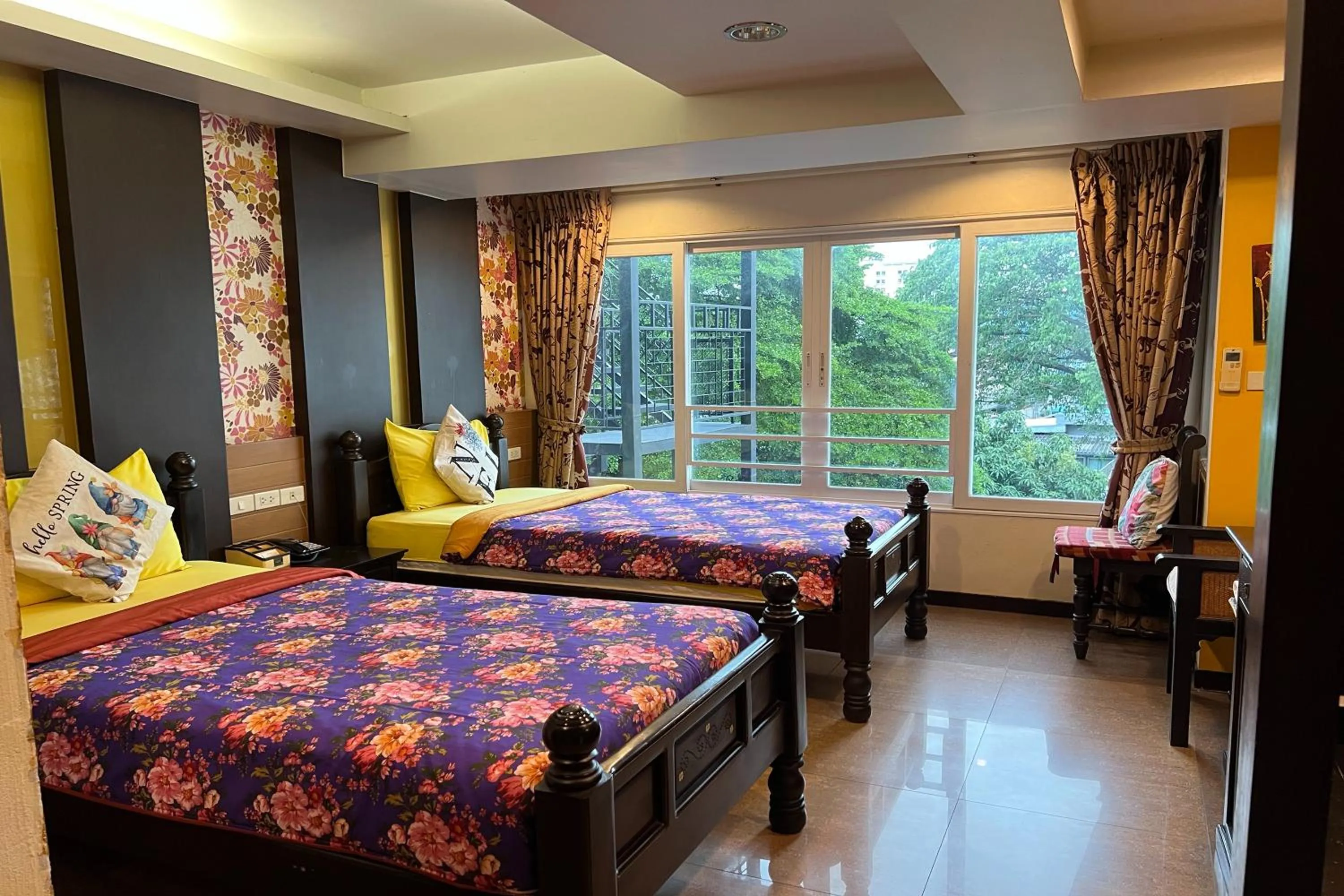 Bed in Sabai Sabai@Sukhumvit Hotel