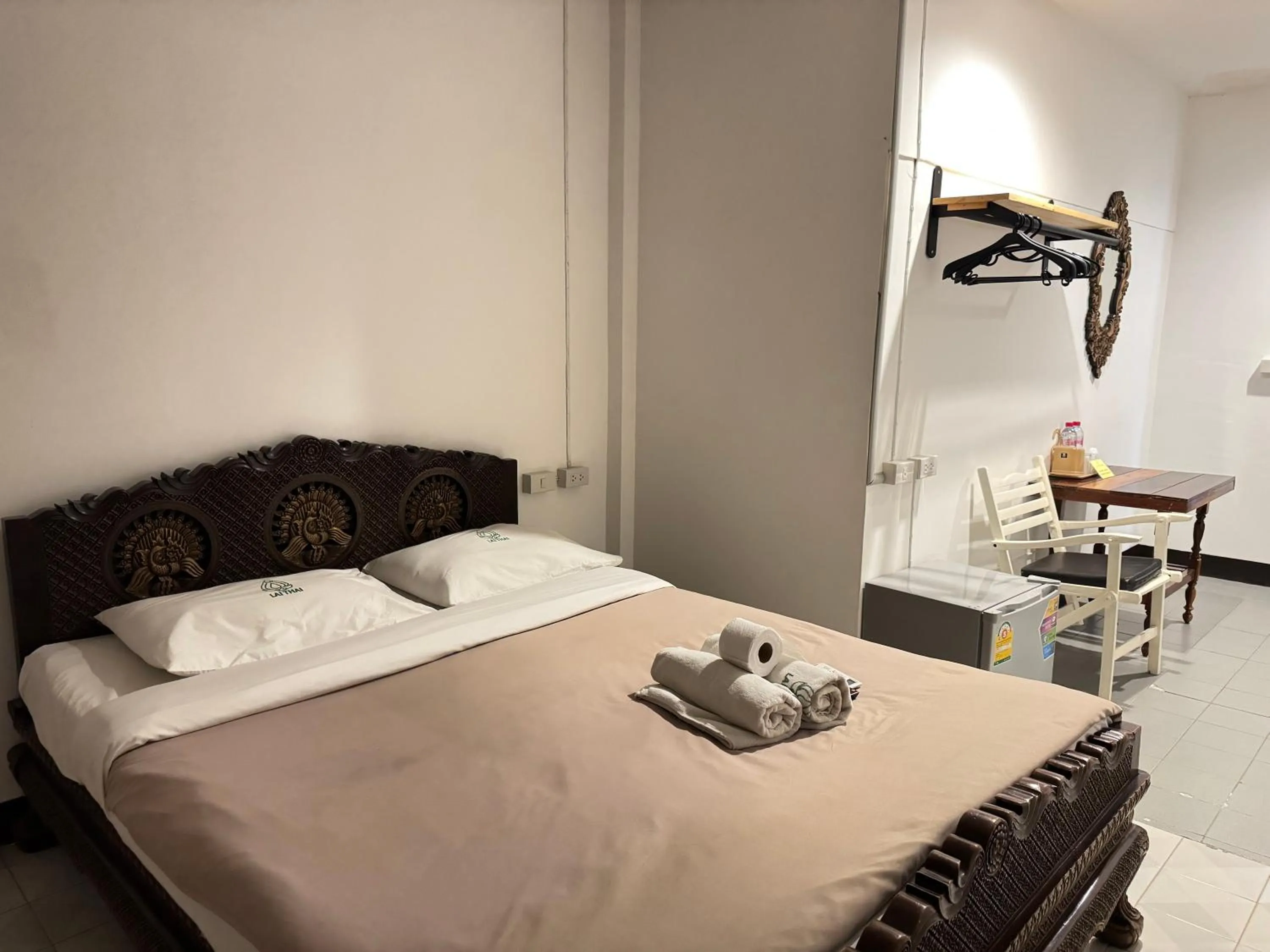 Bed in Lai Thai Guest House