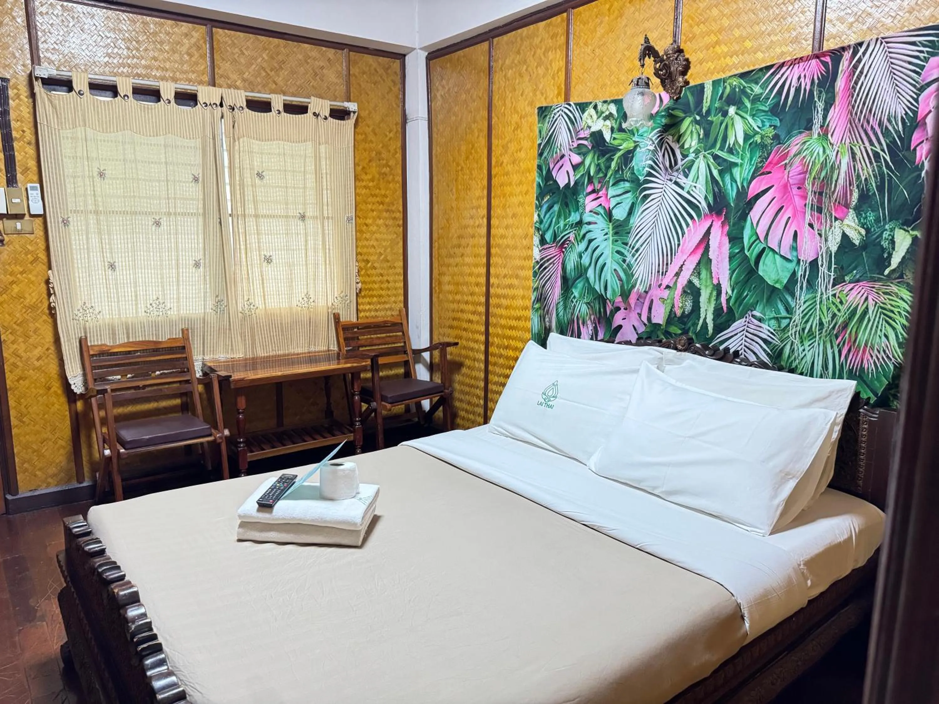 Bed in Lai Thai Guest House