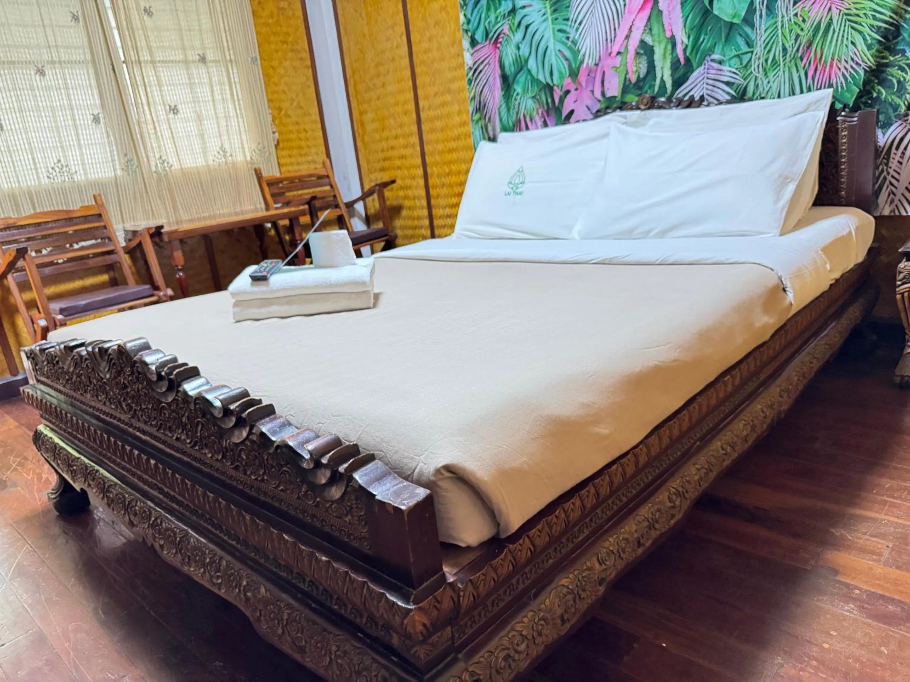 Bed in Lai Thai Guest House