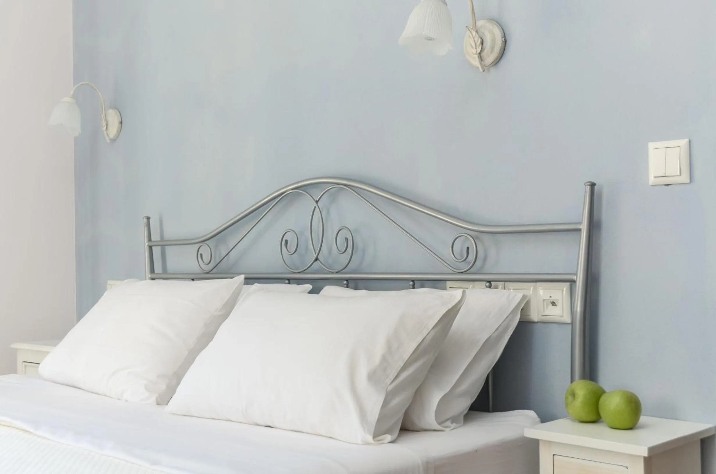 Bed in Naxos Luxury Villas