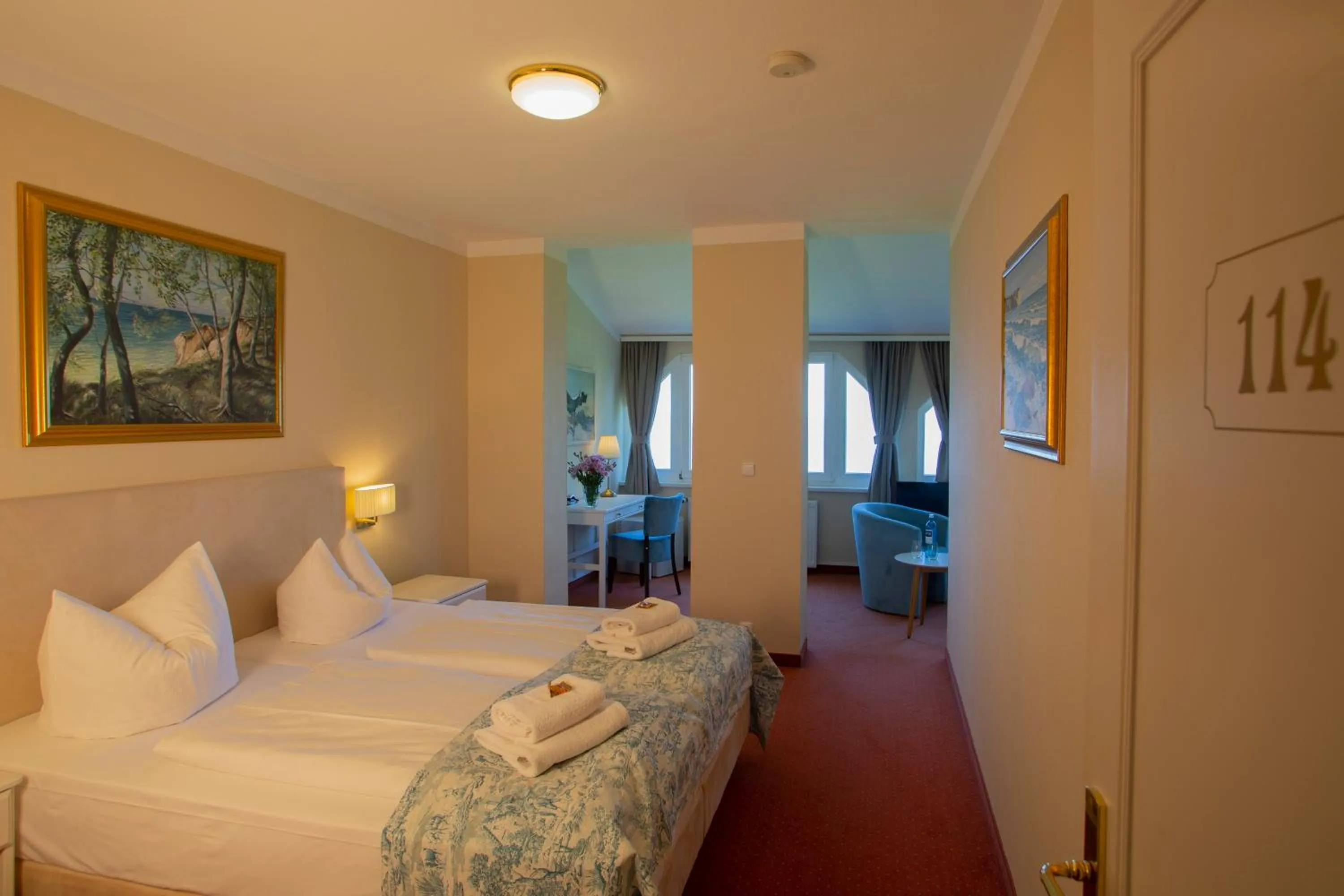 Photo of the whole room, Bed in Panorama Hotel Lohme