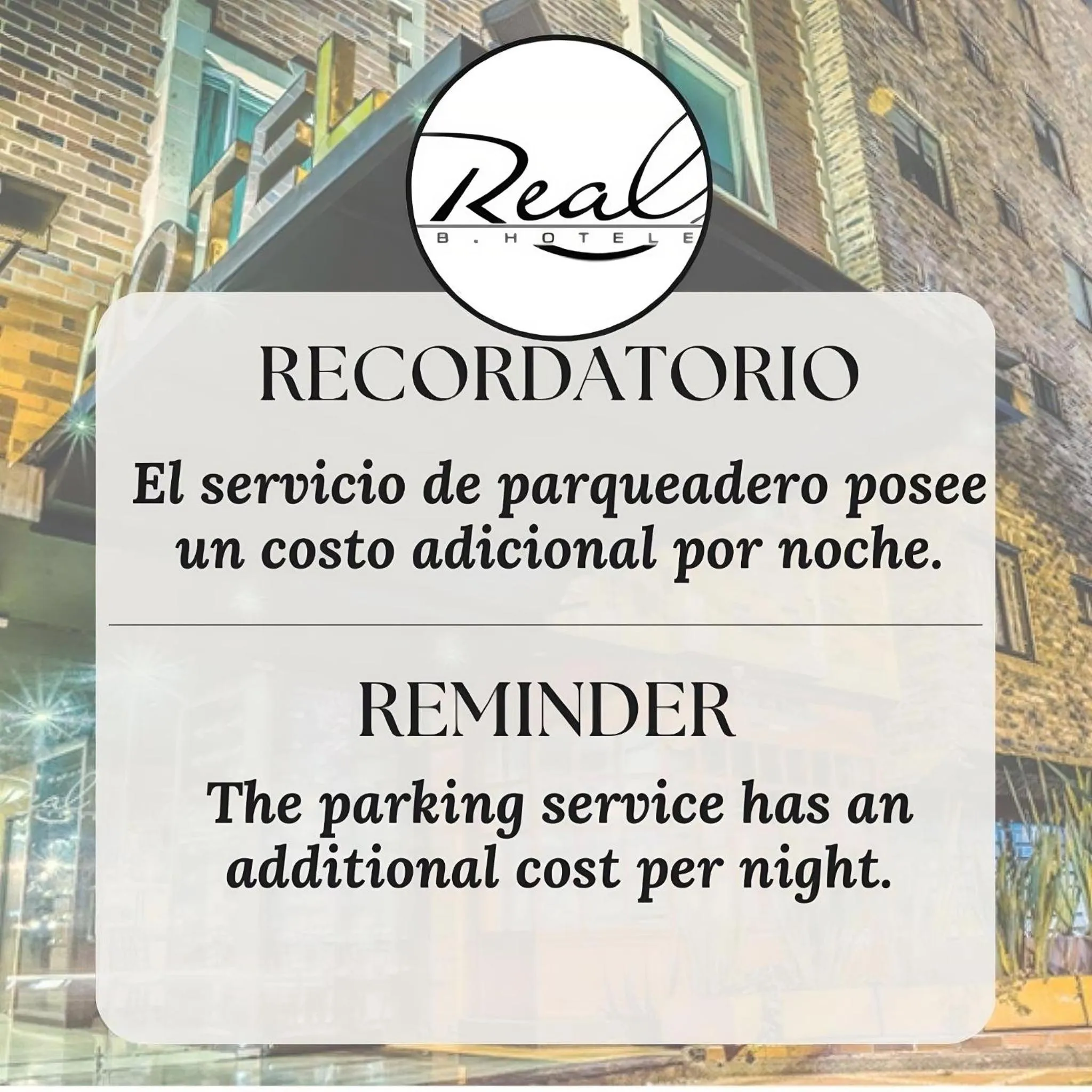 Parking in Hotel Santa Barbara Real