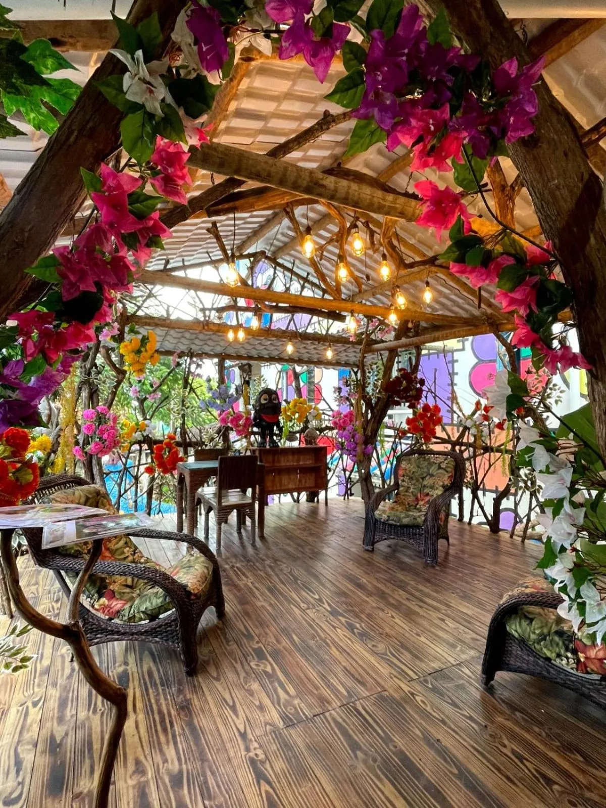 Seating area in Pousada das Galinhas