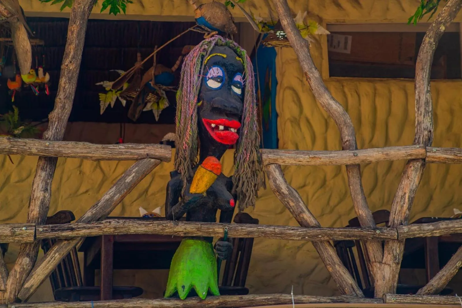 Decorative detail in Pousada das Galinhas