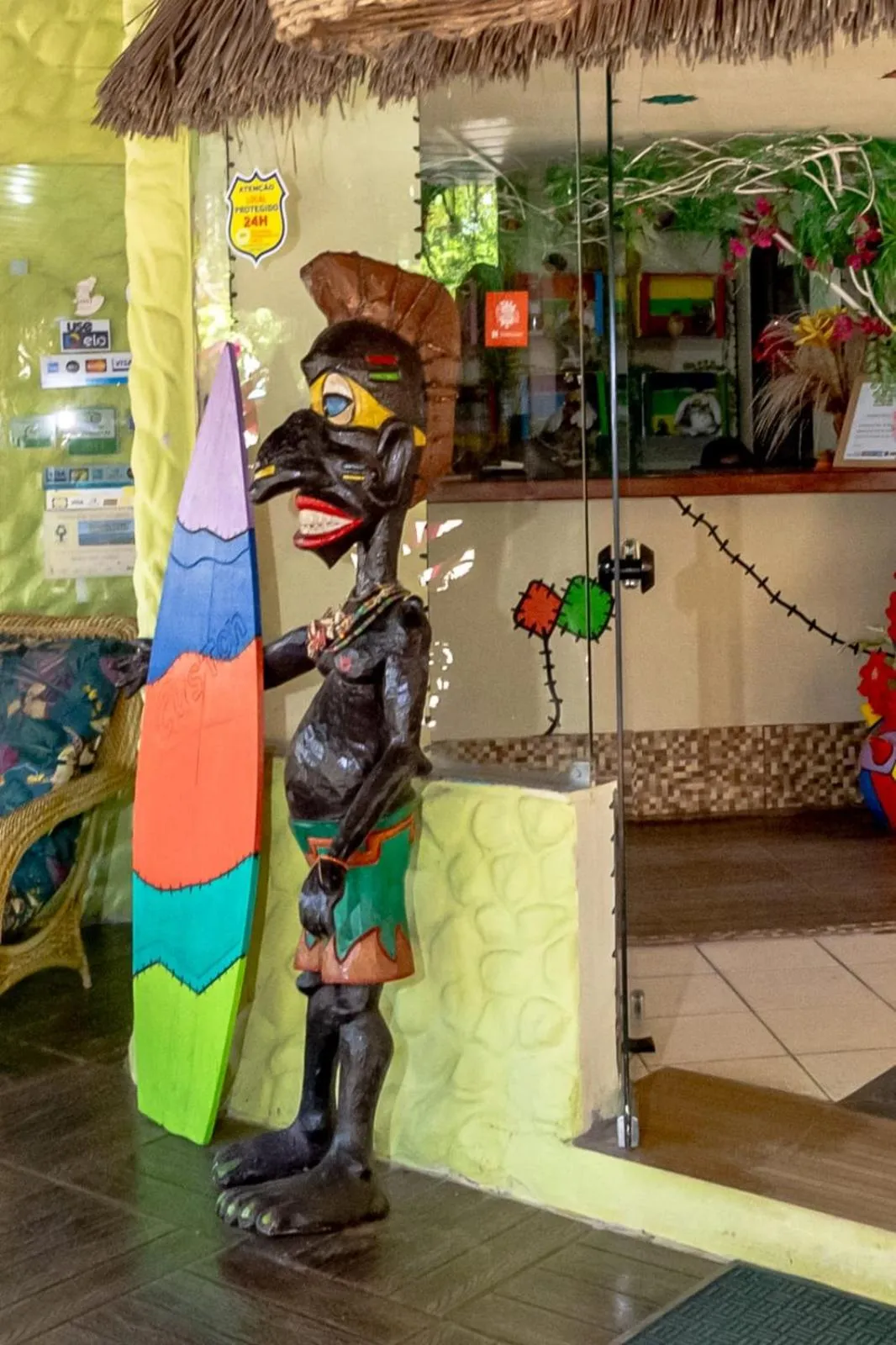 Decorative detail in Pousada das Galinhas