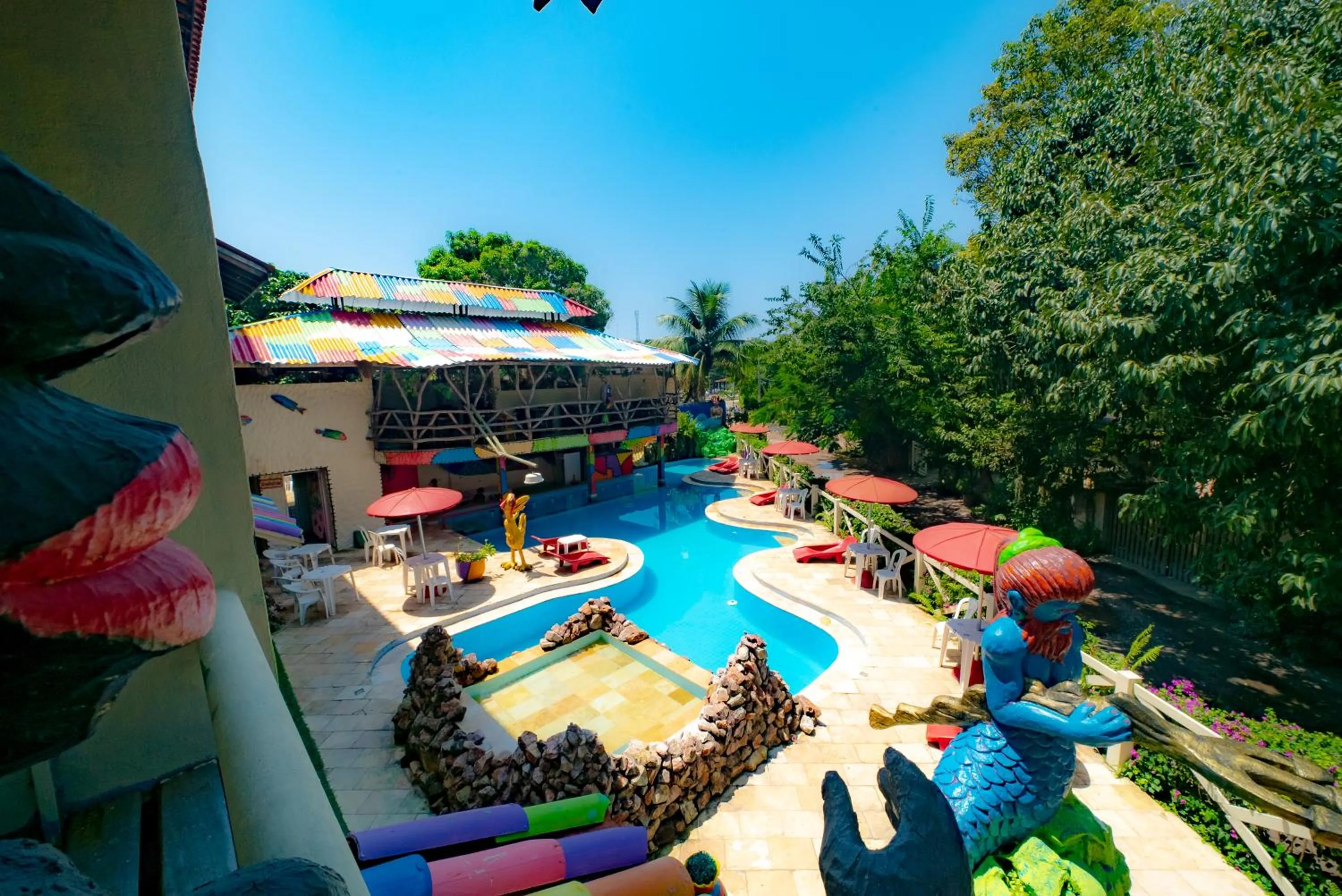 Pool view in Pousada das Galinhas