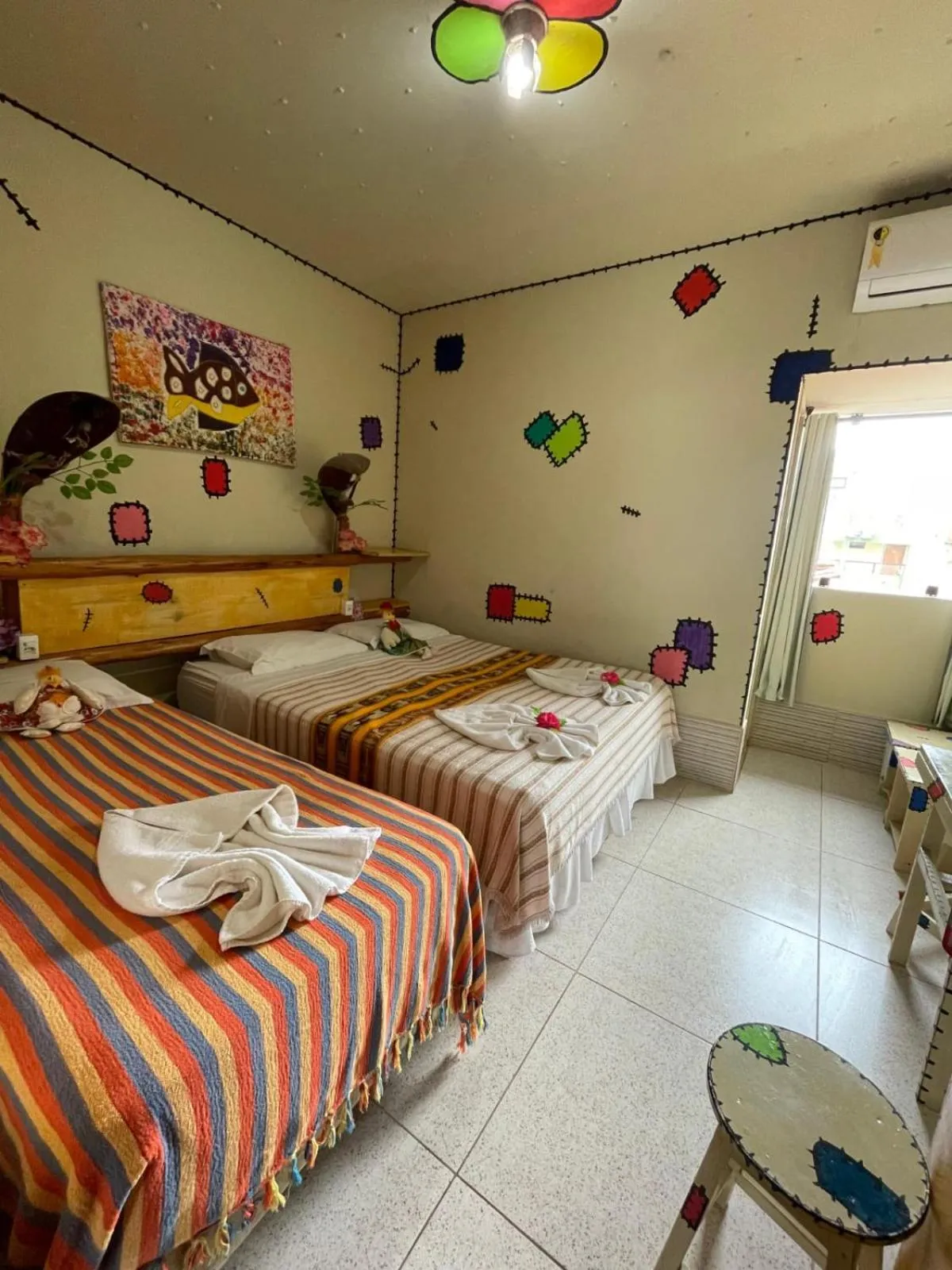 Bed in Pousada das Galinhas