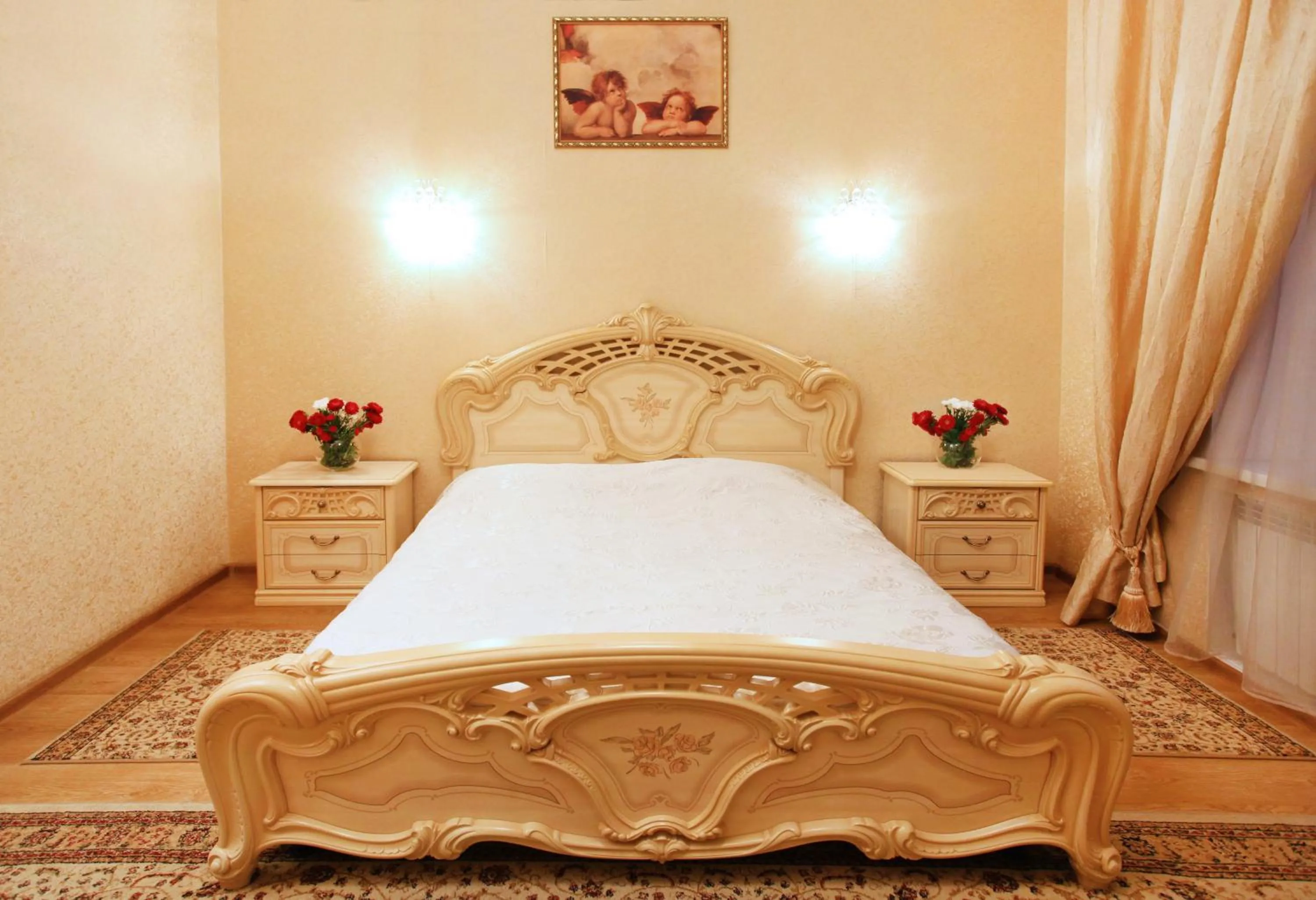 Bed in Ekaterina Hotel
