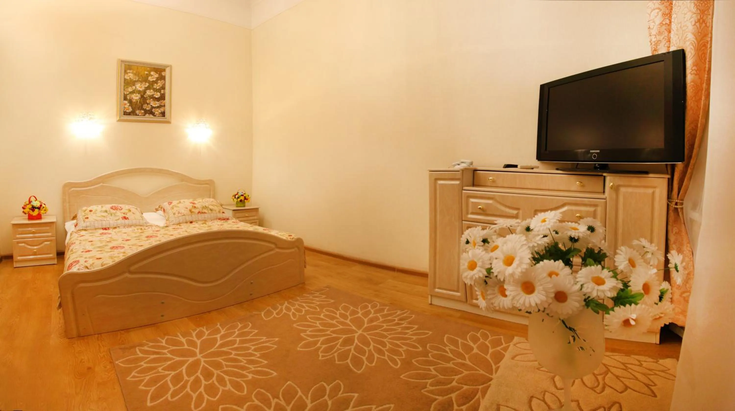 Bed in Ekaterina Hotel