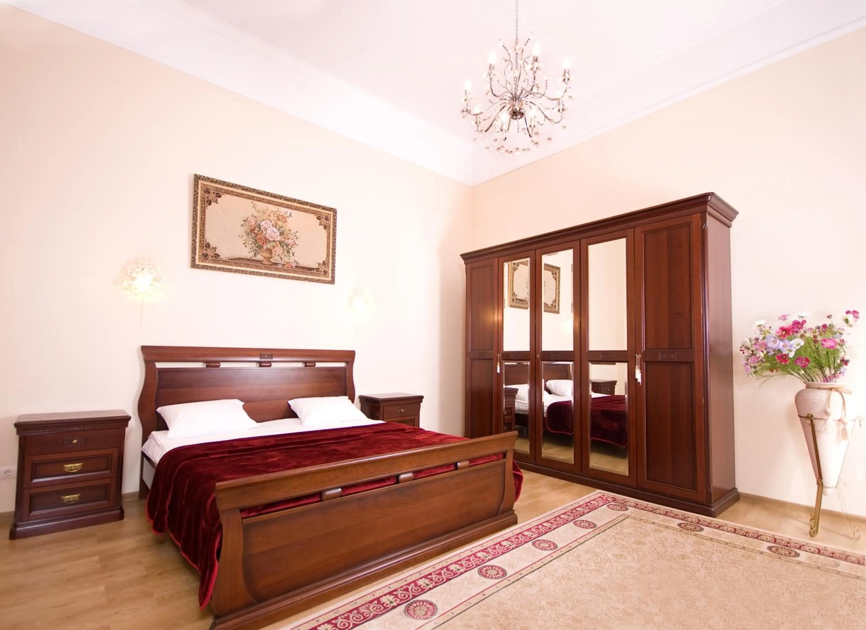 Bed in Ekaterina Hotel