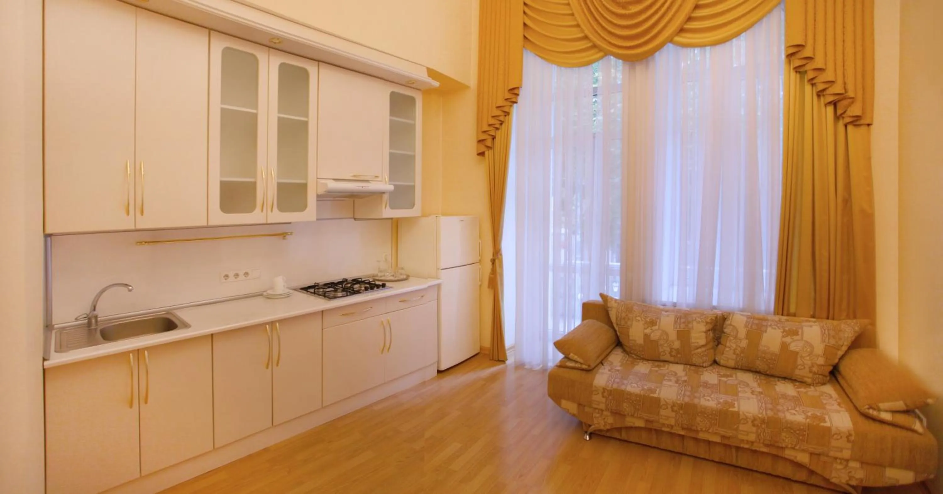 Kitchen or kitchenette in Ekaterina Hotel