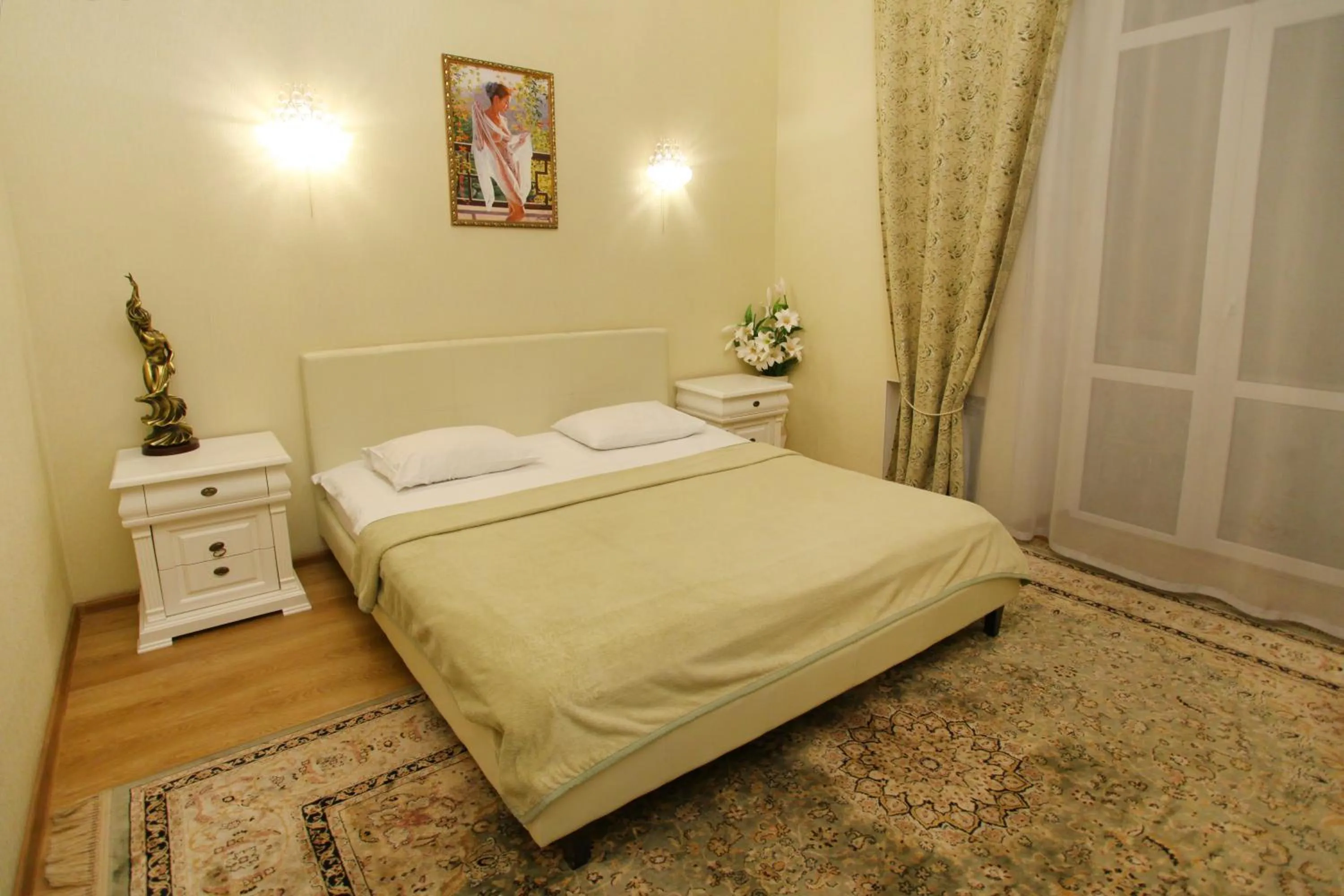 Bed in Ekaterina Hotel