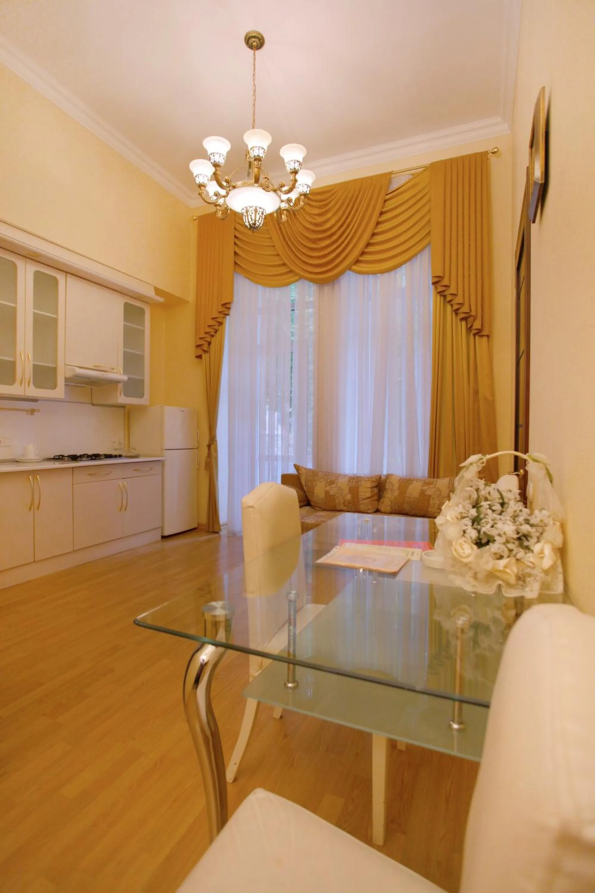 Kitchen or kitchenette in Ekaterina Hotel