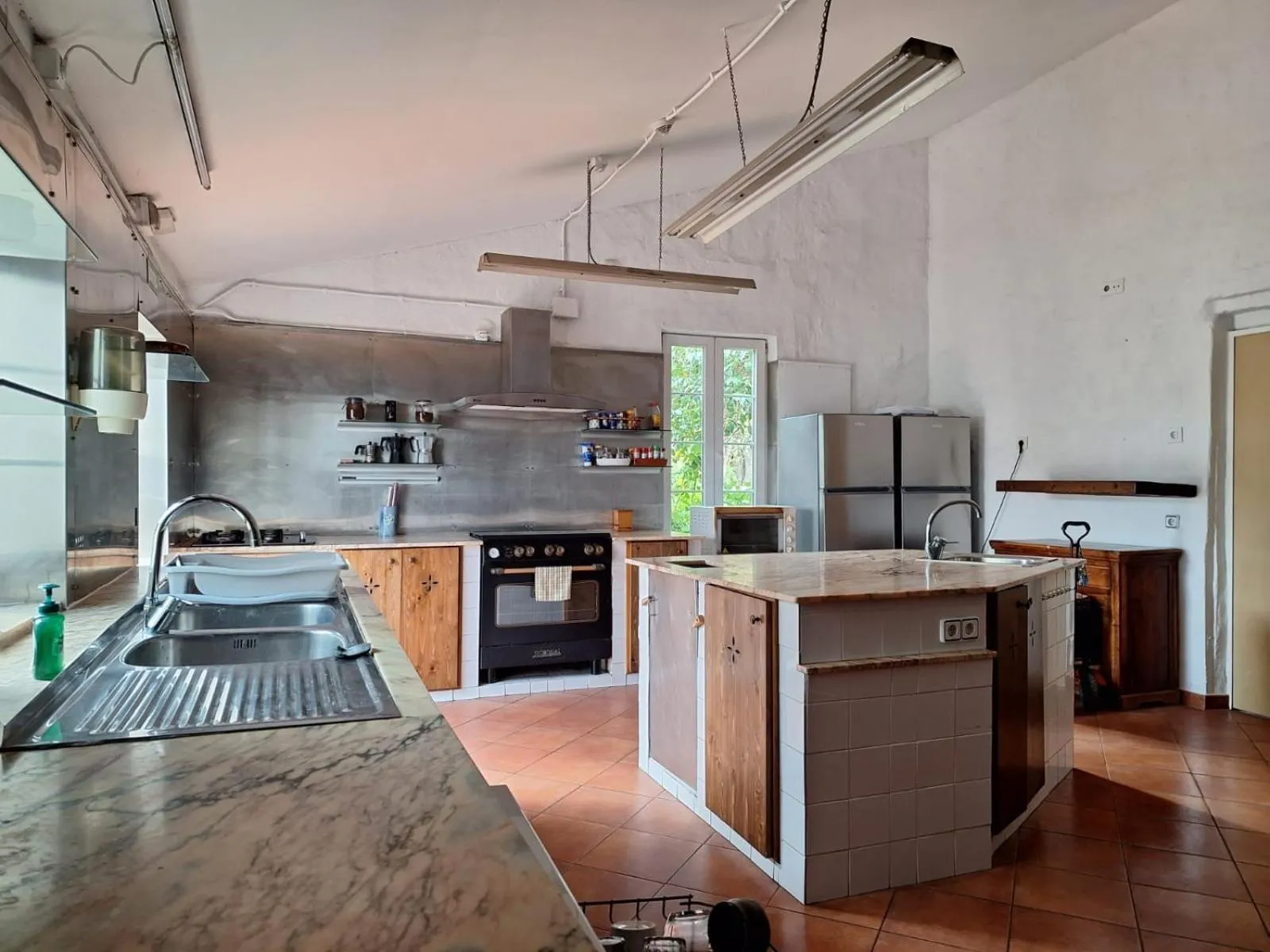 Communal kitchen in Agroturismo Matxani Gran